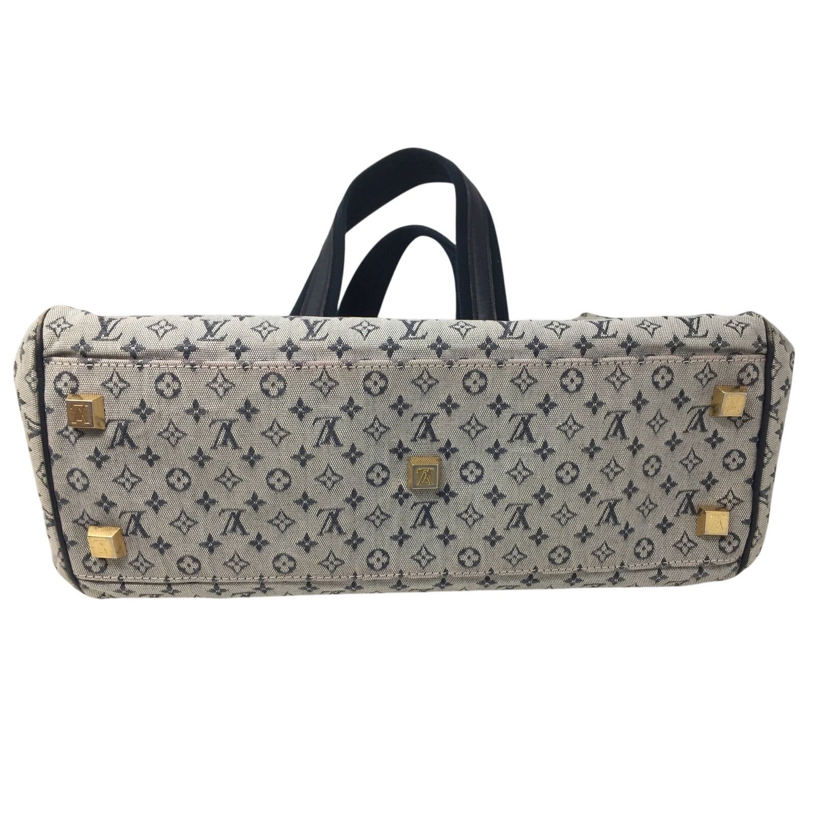 Louis Vuitton Louis‎ Vuitton Navy Monogram Mini Lin Josephine GM Satchel Size ONE SIZE - 4 Thumbnail