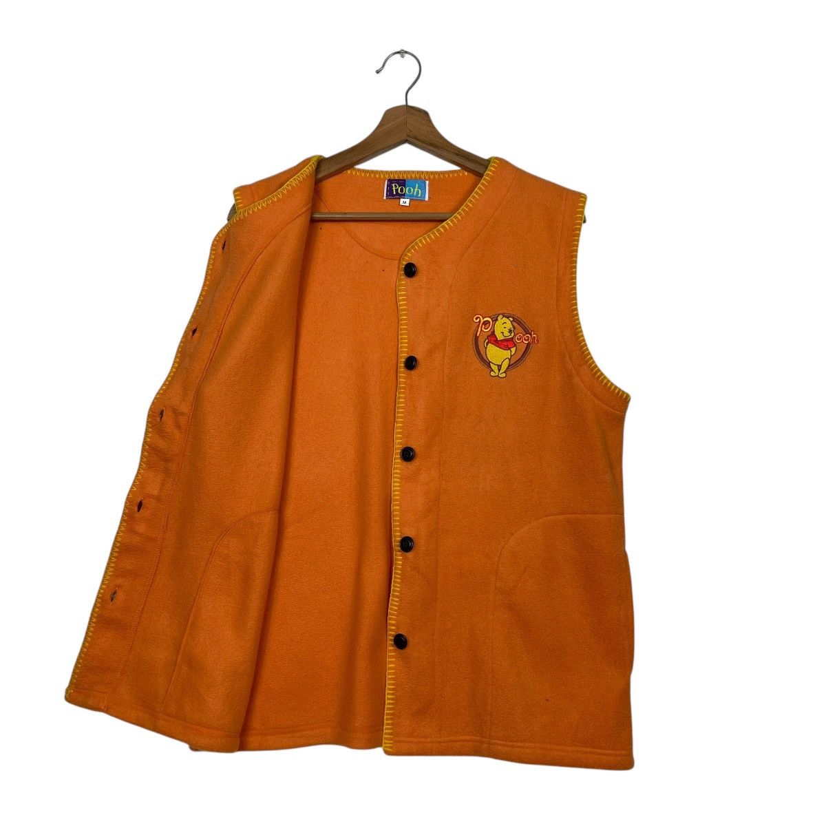 Cartoon Network Vintage 90s Winnie The Pooh Button Fleece Vest Size US M / EU 48-50 / 2 - 9 Thumbnail