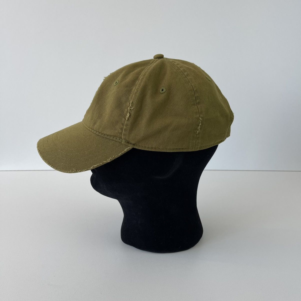 The Kooples The Kooples Sport Logo Distressed 6-Panel Baseball Cap Khaki Size ONE SIZE - 2 Thumbnail