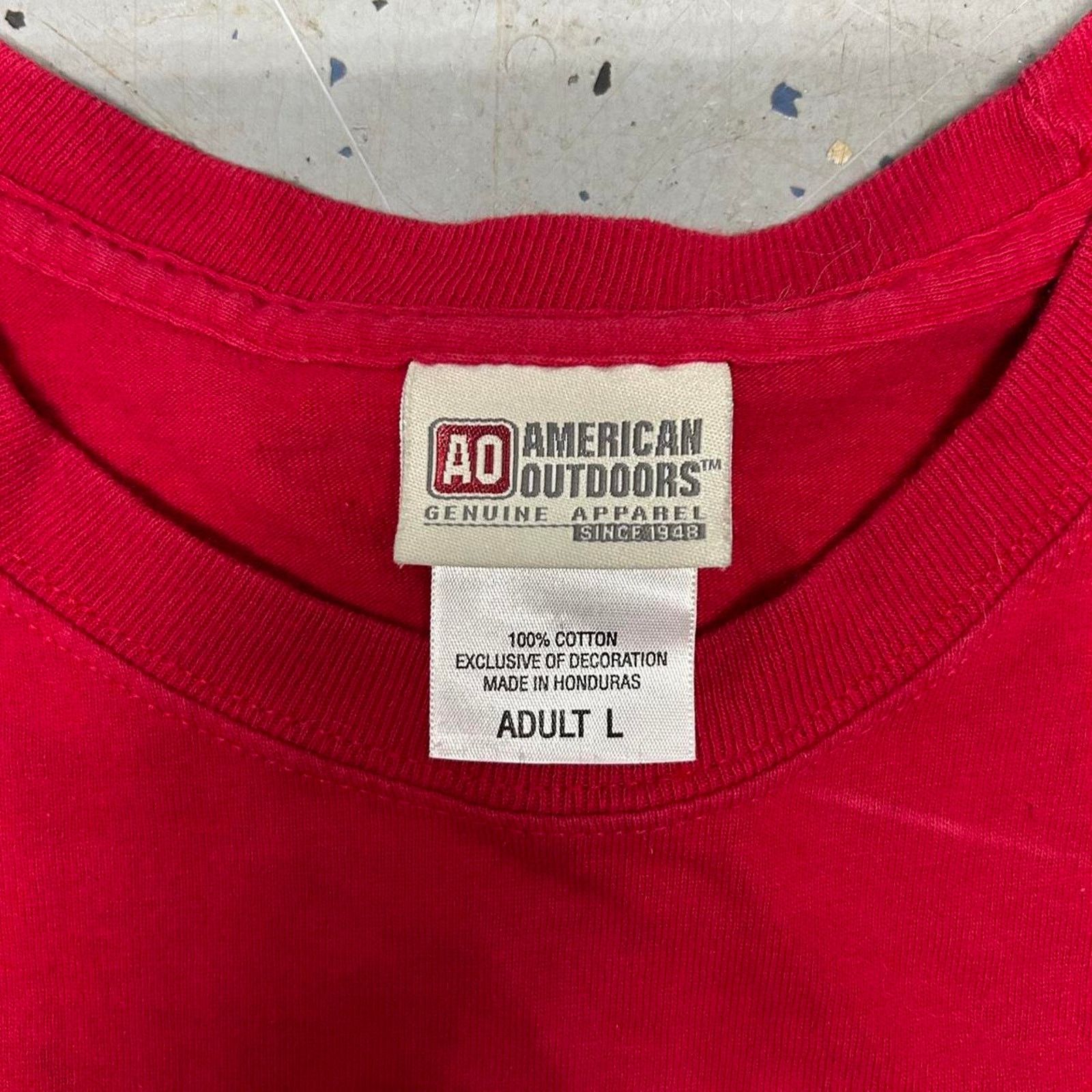 Other Y2k red american steel biker Tee Size US L / EU 52-54 / 3 - 3 Thumbnail