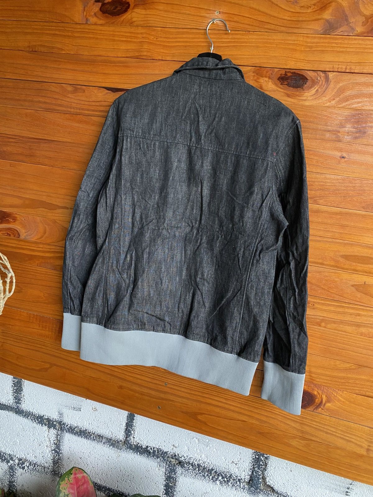 Vintage SKY-CONQUEROR Black Denim Bomber Jacket – Japanese