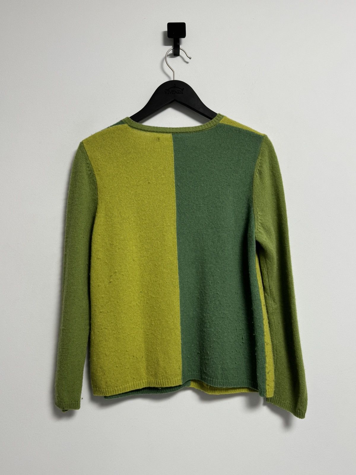 Gudrun Sjoden Gudrun Sjoden Wool Green Patchwork Sweater Women's Cardigan Size M / US 6-8 / IT 42-44 - 12 Thumbnail