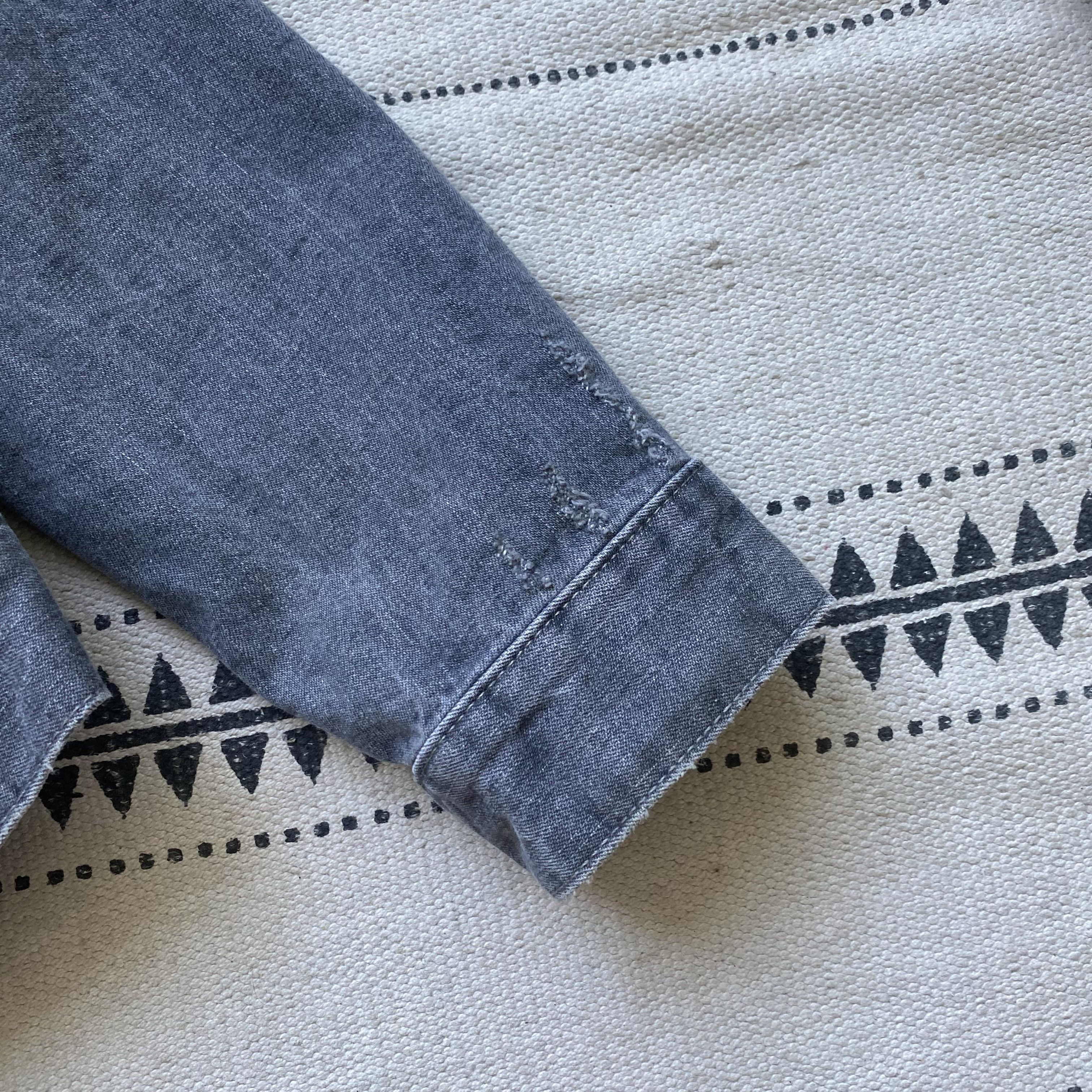 Allsaints ALLSAINTS Denim jacket Trucker Dark Gray jeans Size US M / EU 48-50 / 2 - 5 Thumbnail