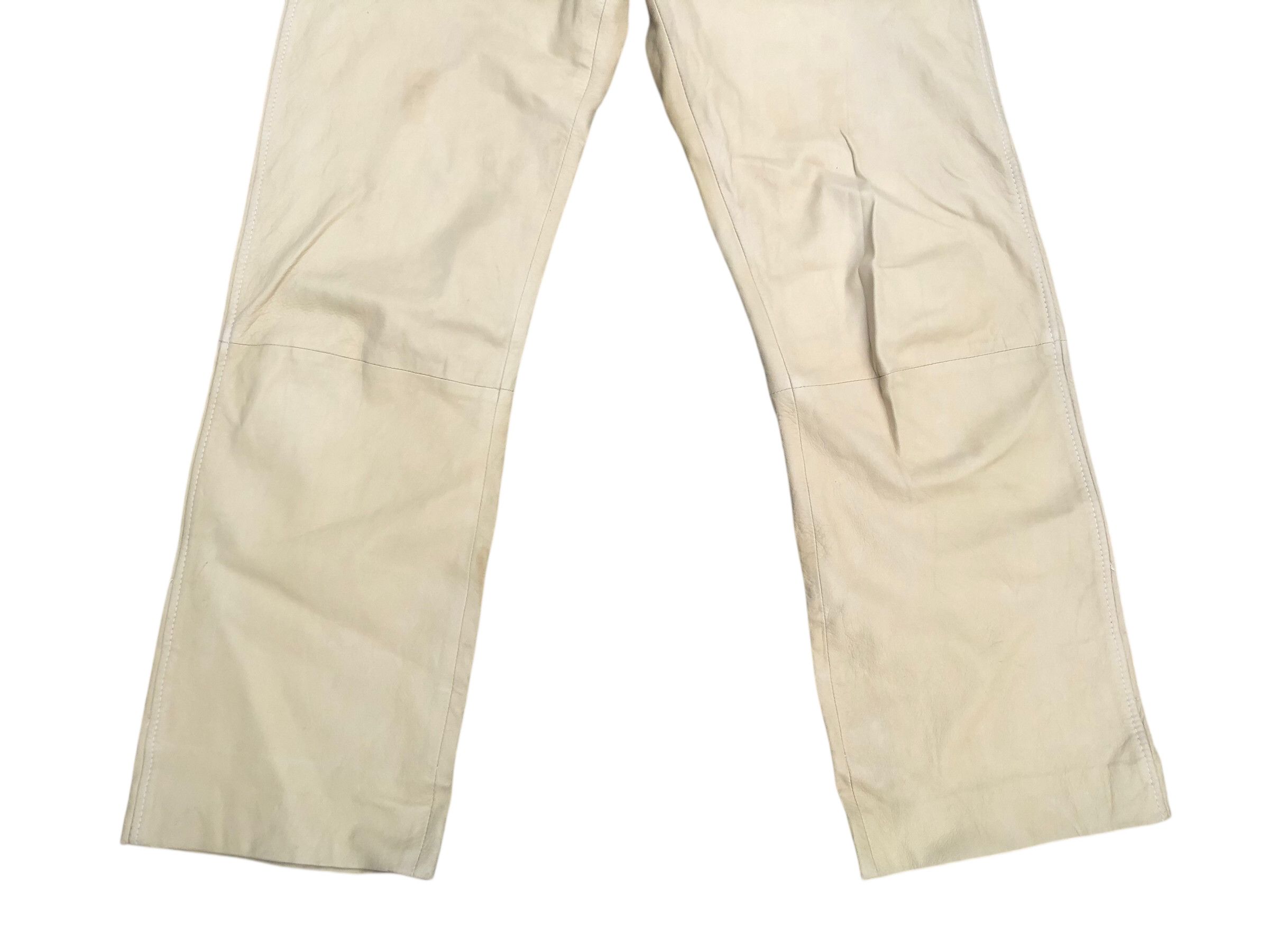 Jil Sander 🔥💯JILSANDER Designer Leather Pants Size 34 Size 34" / US 12 / IT 48 - 4 Thumbnail