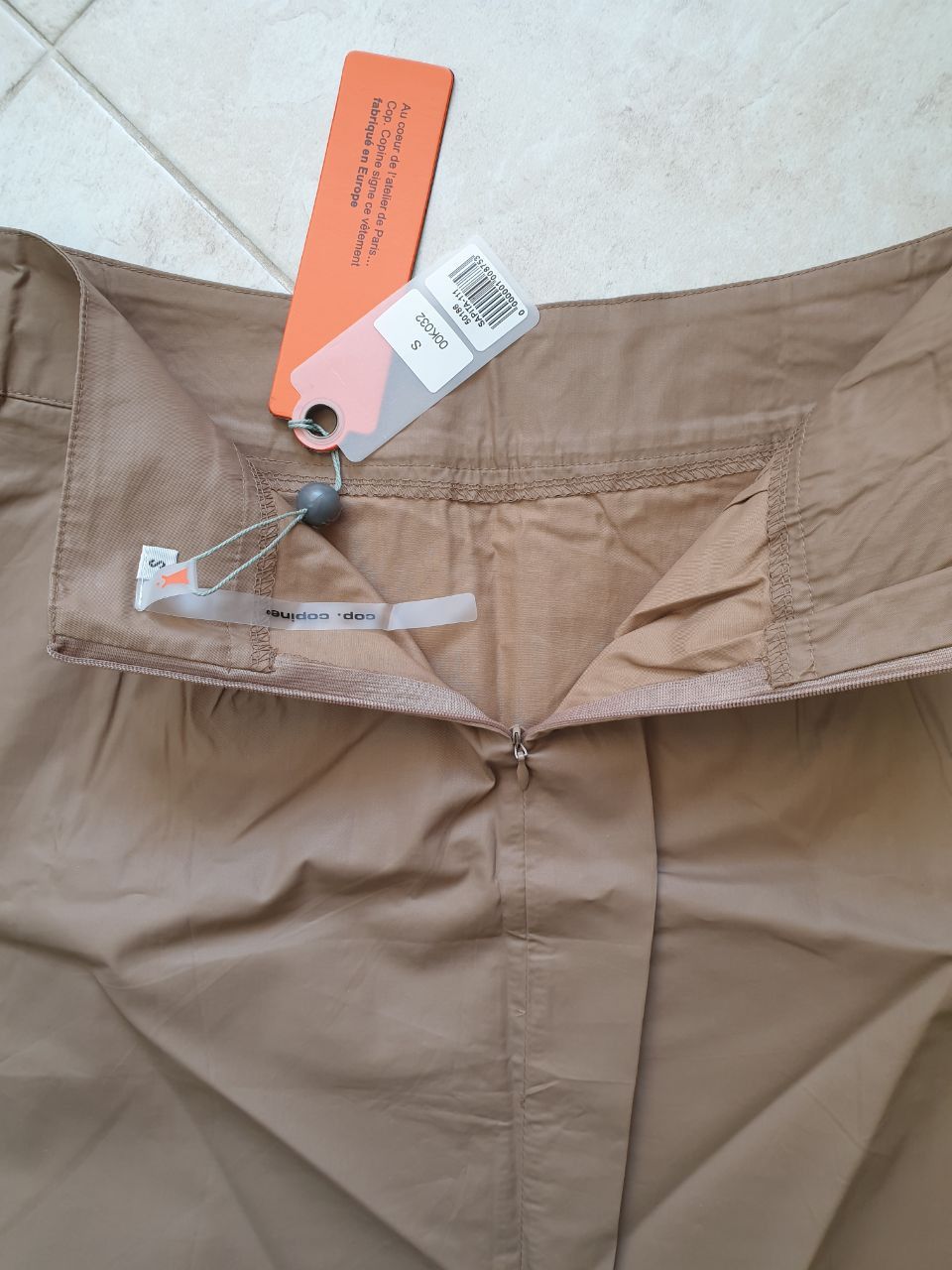 Cop Copine Cop Copine Tan Waxed Mini skirt sz M France / US sz 8 Size 30" / US 8 / IT 44 - 6 Thumbnail