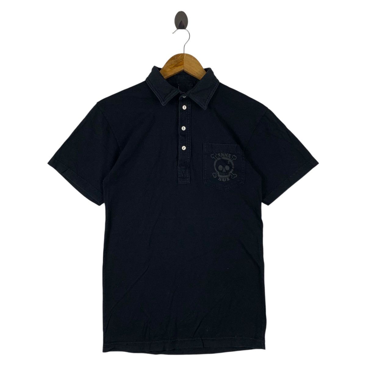 Japanese Brand × Vintage Vintage ANNA SUI pocket printed polo tee Size US S / EU 44-46 / 1 - 1 Thumbnail