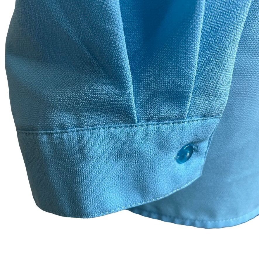 Other Womens Button Down Dress Blouse Lightweight Blue Top Plus Si Size XL / US 12-14 / IT 48-50 - 7 Thumbnail