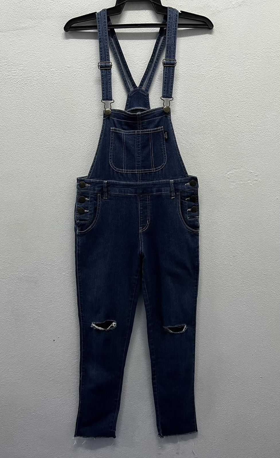Vintage Repipi Armario Distressed Denim Overalls (Size L) Size US 31 - 1 Thumbnail