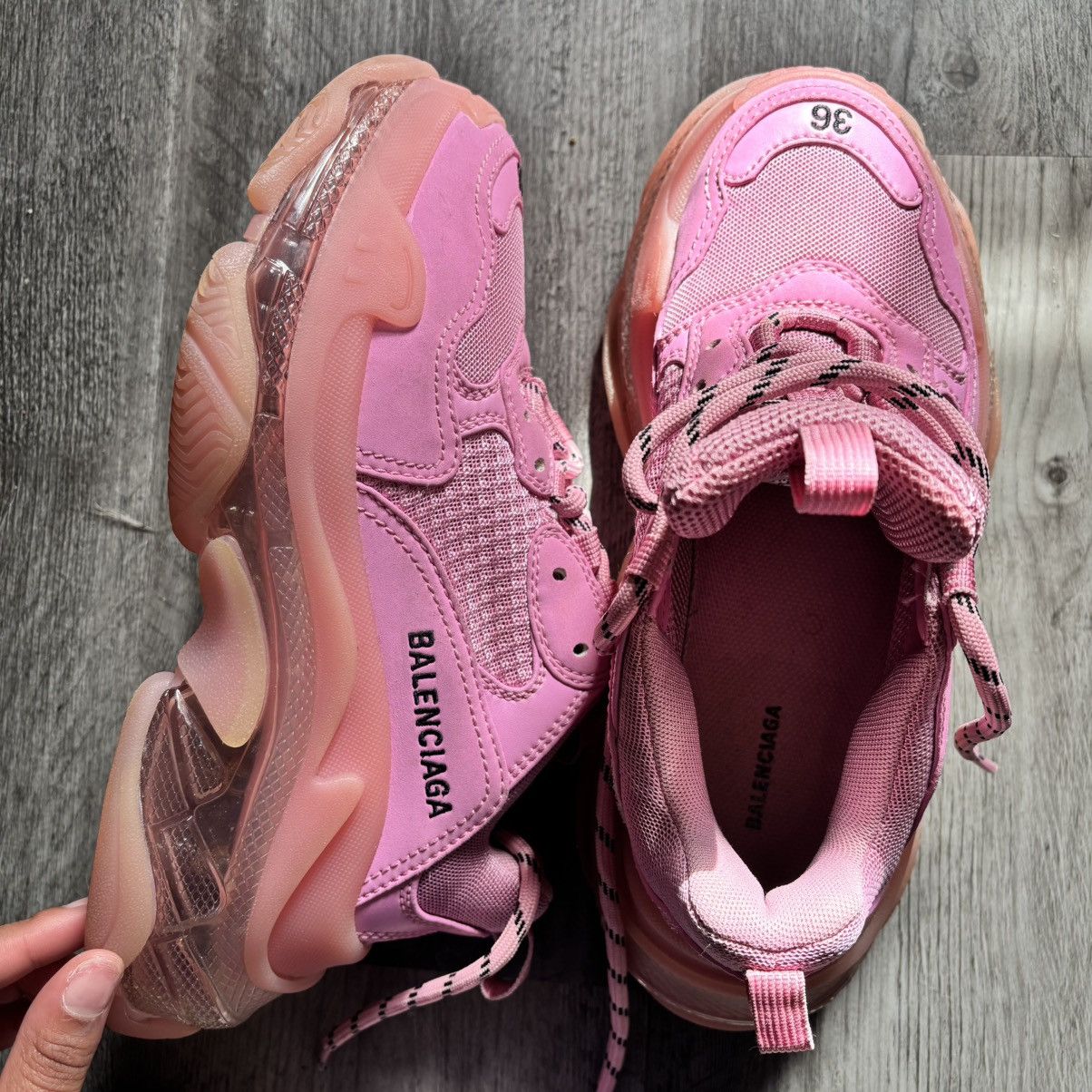 Balenciaga US 6 Pink Balenciaga Triple S Size US 6 / IT 36 - 6 Thumbnail