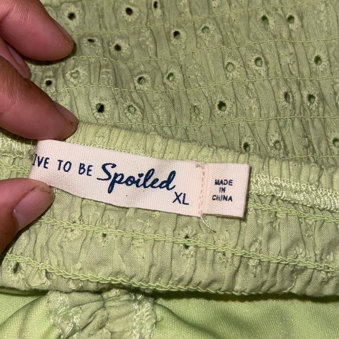 Other Live to be Spoiled Eyelid Green Sleeveless Dress XL Ruched Size XL / US 12-14 / IT 48-50 - 4 Thumbnail