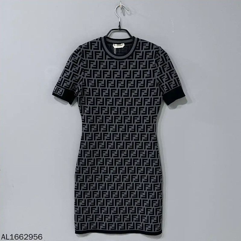 slim fit dress slacks Wool Dress Fendi