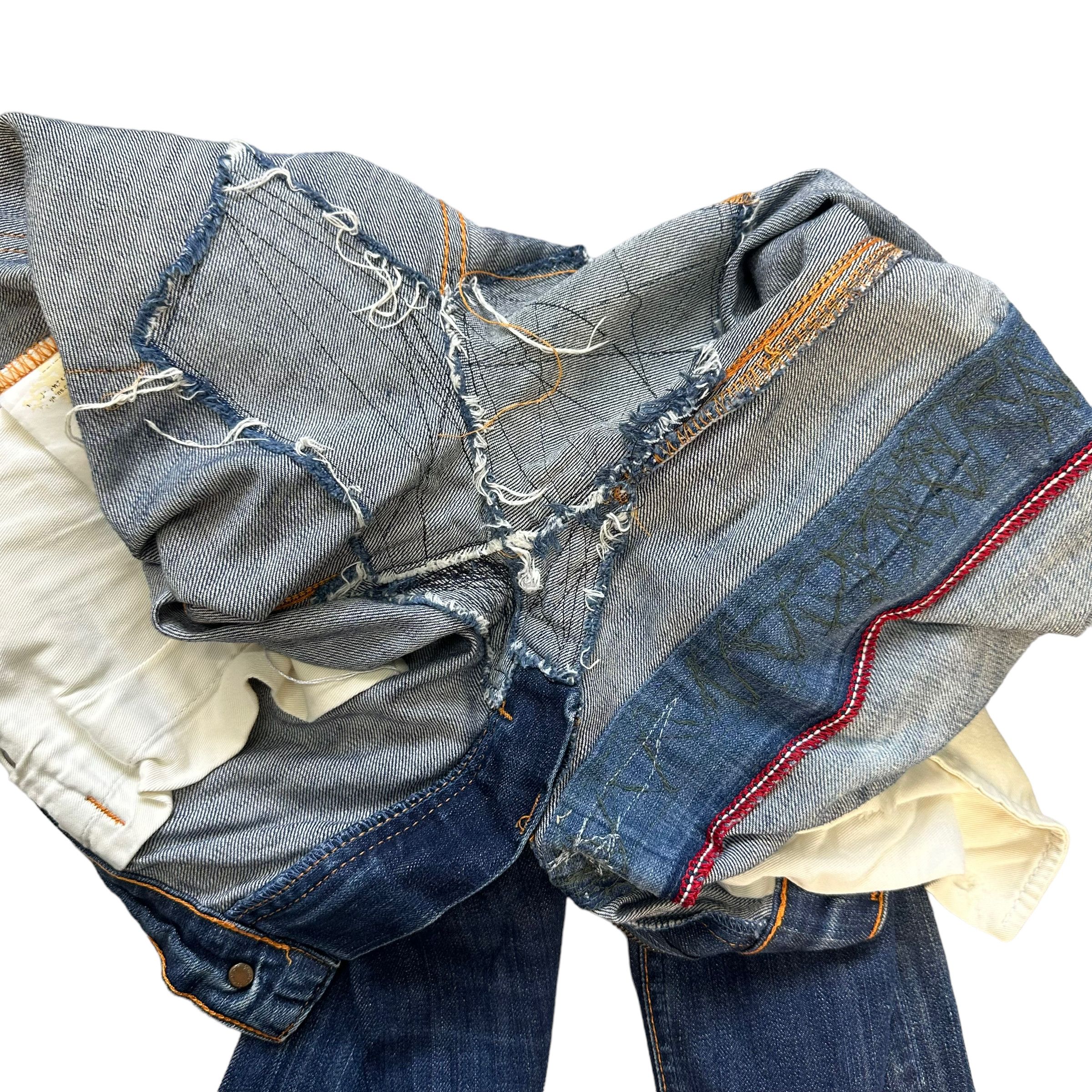 Japanese Brand TRASHED🔥 NUDIE JEANS DENIM PANTS #7463-147 Size US 30 / EU 46 - 12 Thumbnail