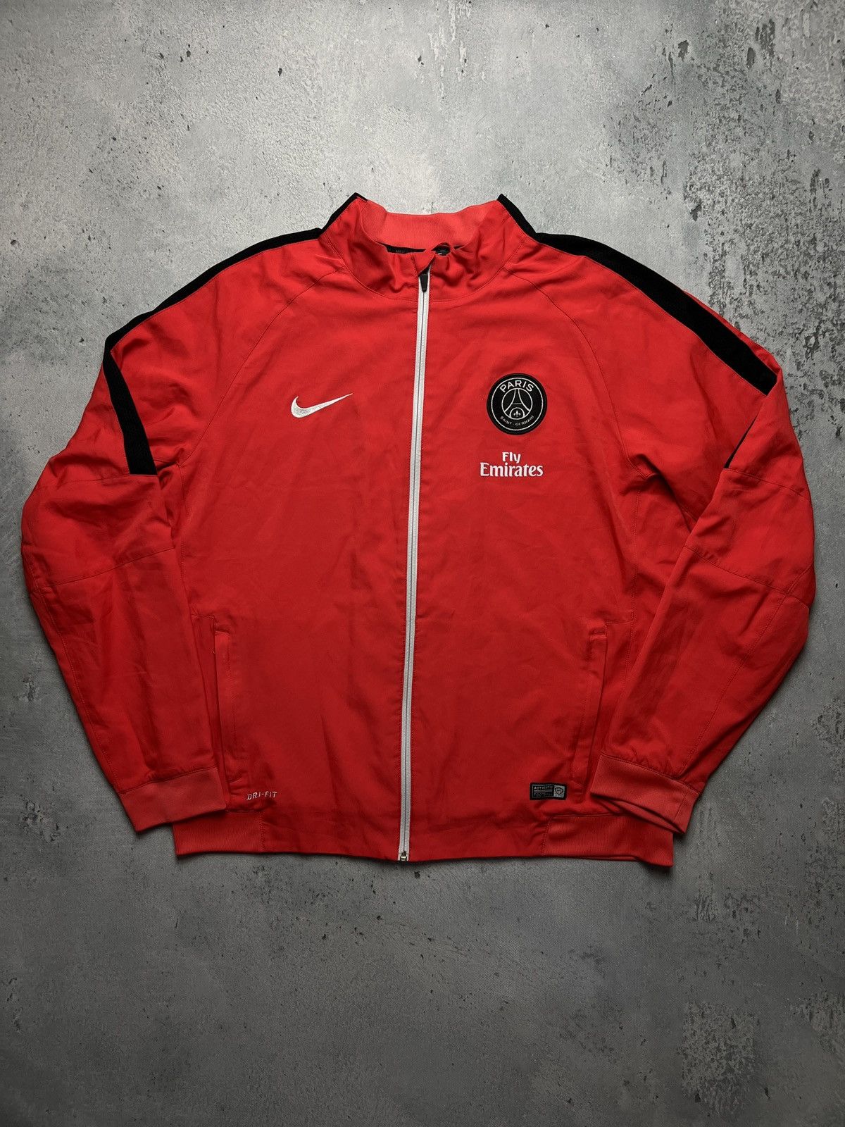 Nike Nike PSG Vintage Zipper Jacket swoosh logo y2k Zip-Up rare Size US XL / EU 56 / 4 - 2 Thumbnail