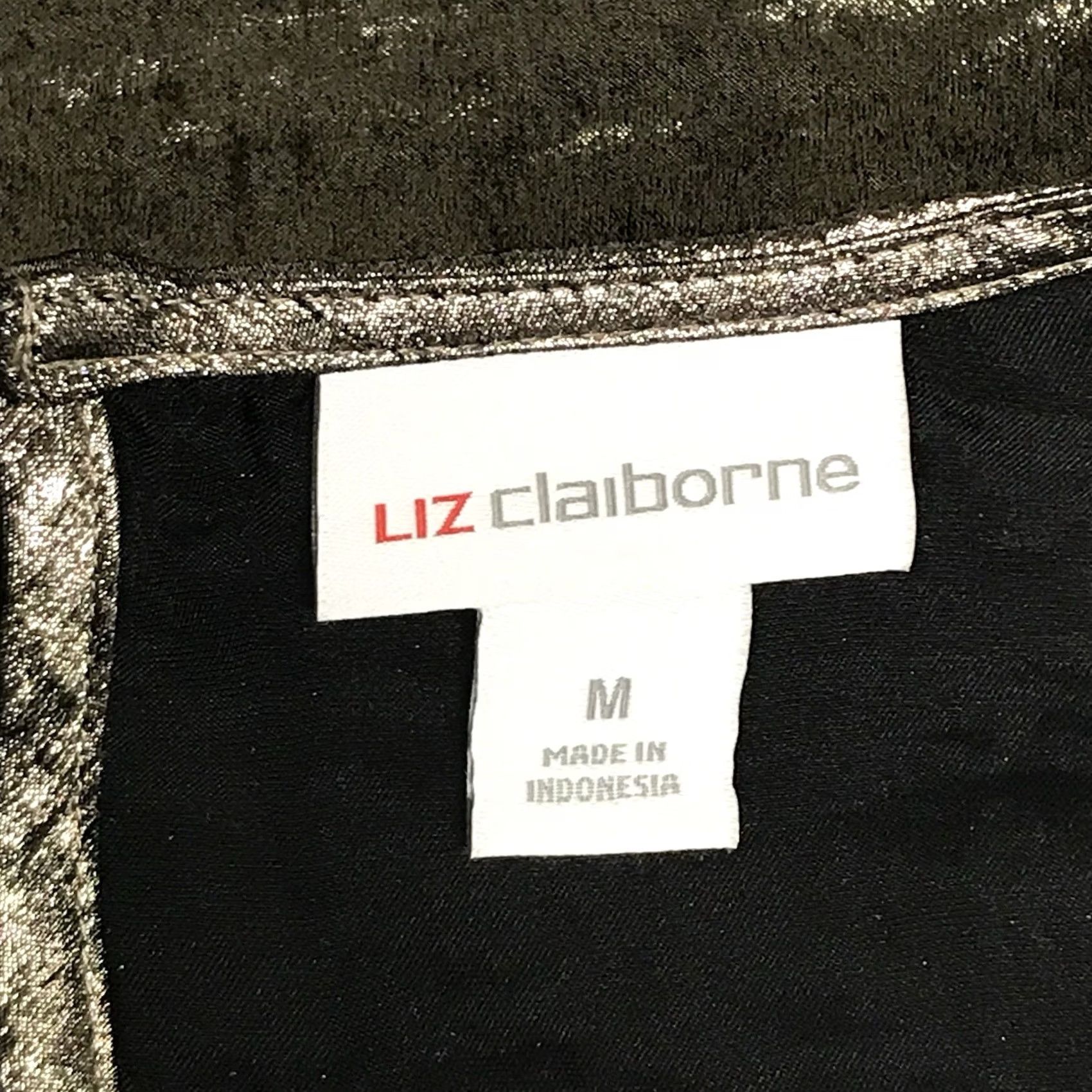 Liz Claiborne Liz Claiborne Blouse Gold Satin Round Neck Balloon Sleeve M Womens Size M / US 6-8 / IT 42-44 - 4 Thumbnail