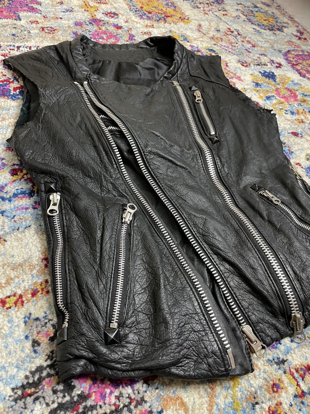 Japanese Brand × Vintage Drawing Just Leather Japanese Brand Leather Jackets Size M / US 6-8 / IT 42-44 - 3 Thumbnail