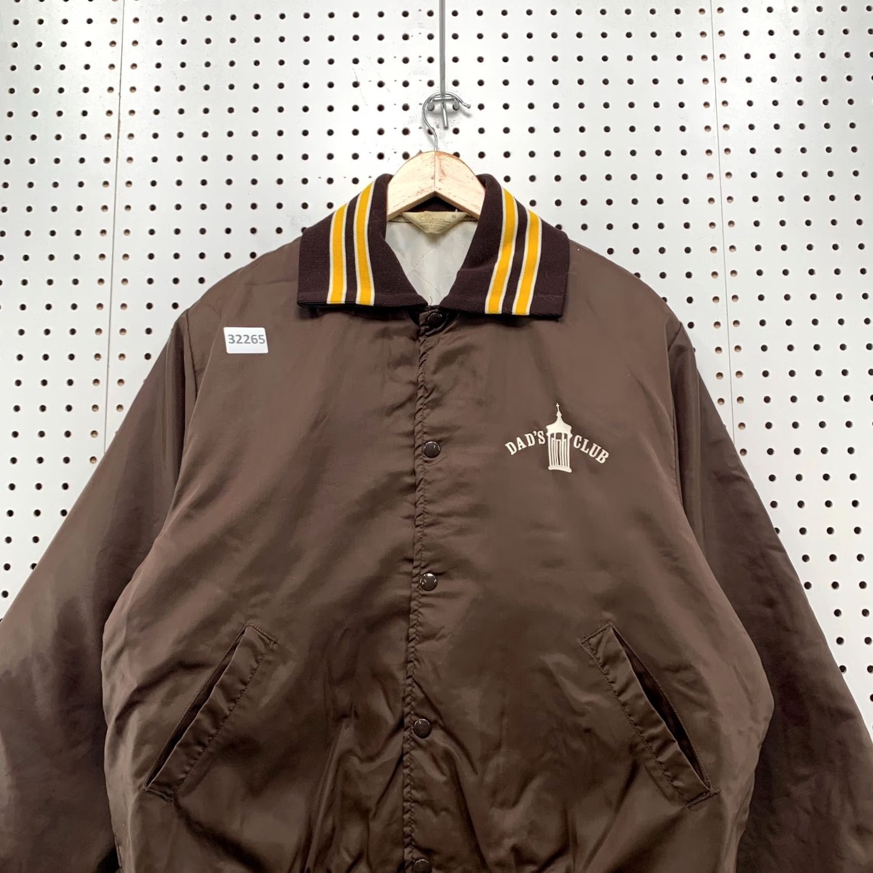 Salem Sportswear VINTAGE Gem Sportswear DADS CLUB Satin Snap Jacket Mens XL Brown USA 70s 80s Bomber Jacket Mens Size US XL / EU 56 / 4 - 4 Thumbnail