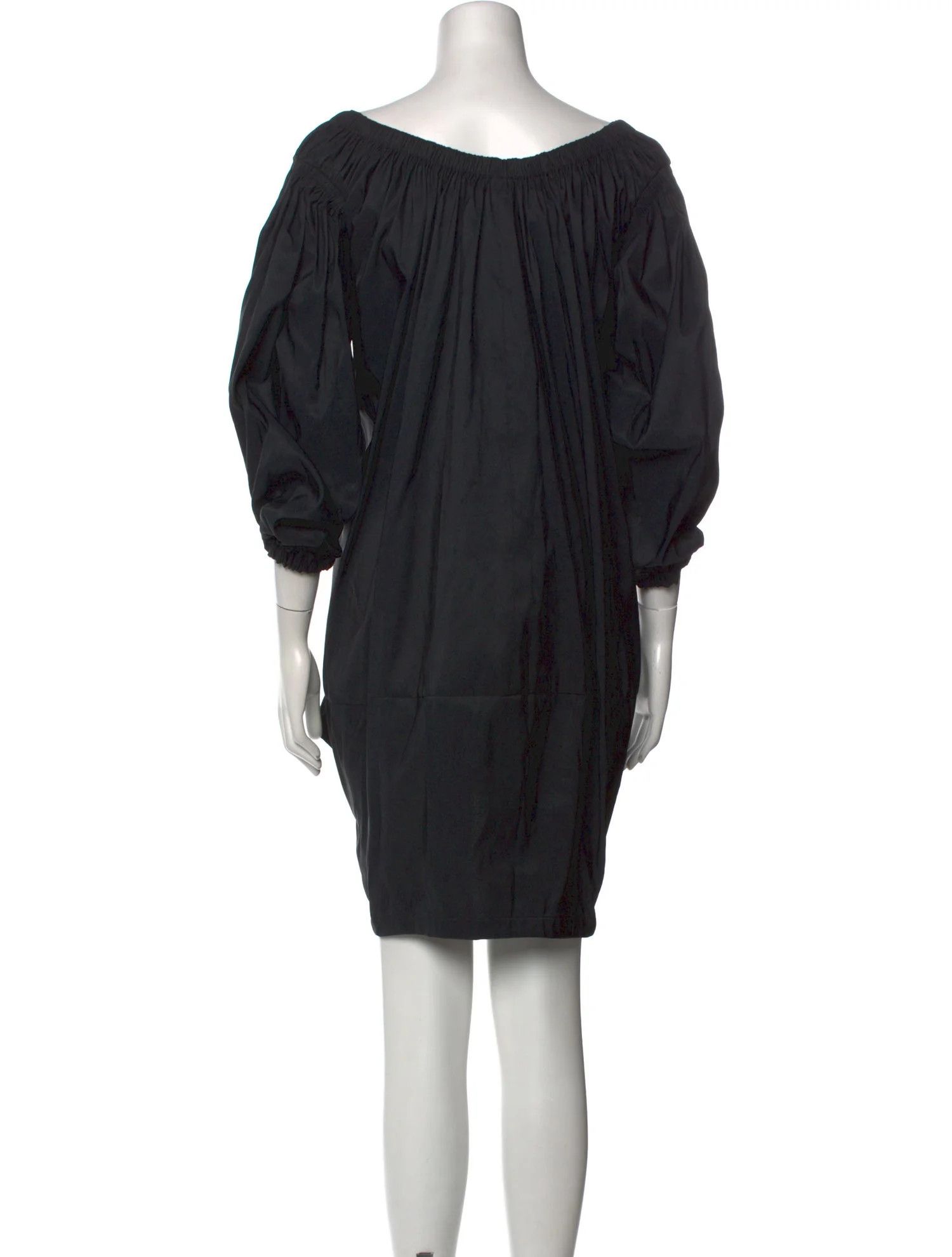 Alexander McQueen o1y0325 Mini Dress in Black Size S / US 4 / IT 40 - 1 Thumbnail