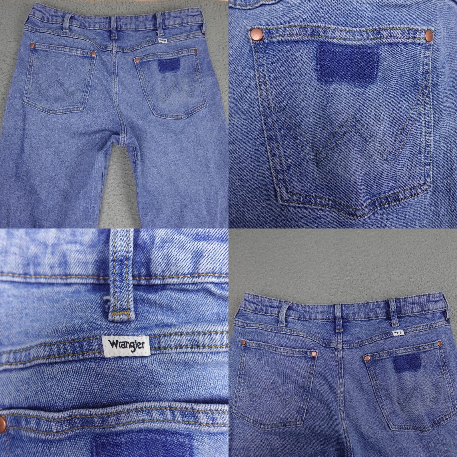 Wrangler Wrangler Wanderer Jeans Womens 31x32 Light Wash Flare Stretch Denim High Rise Size 24" / US 00 / IT 34 - 8 Thumbnail