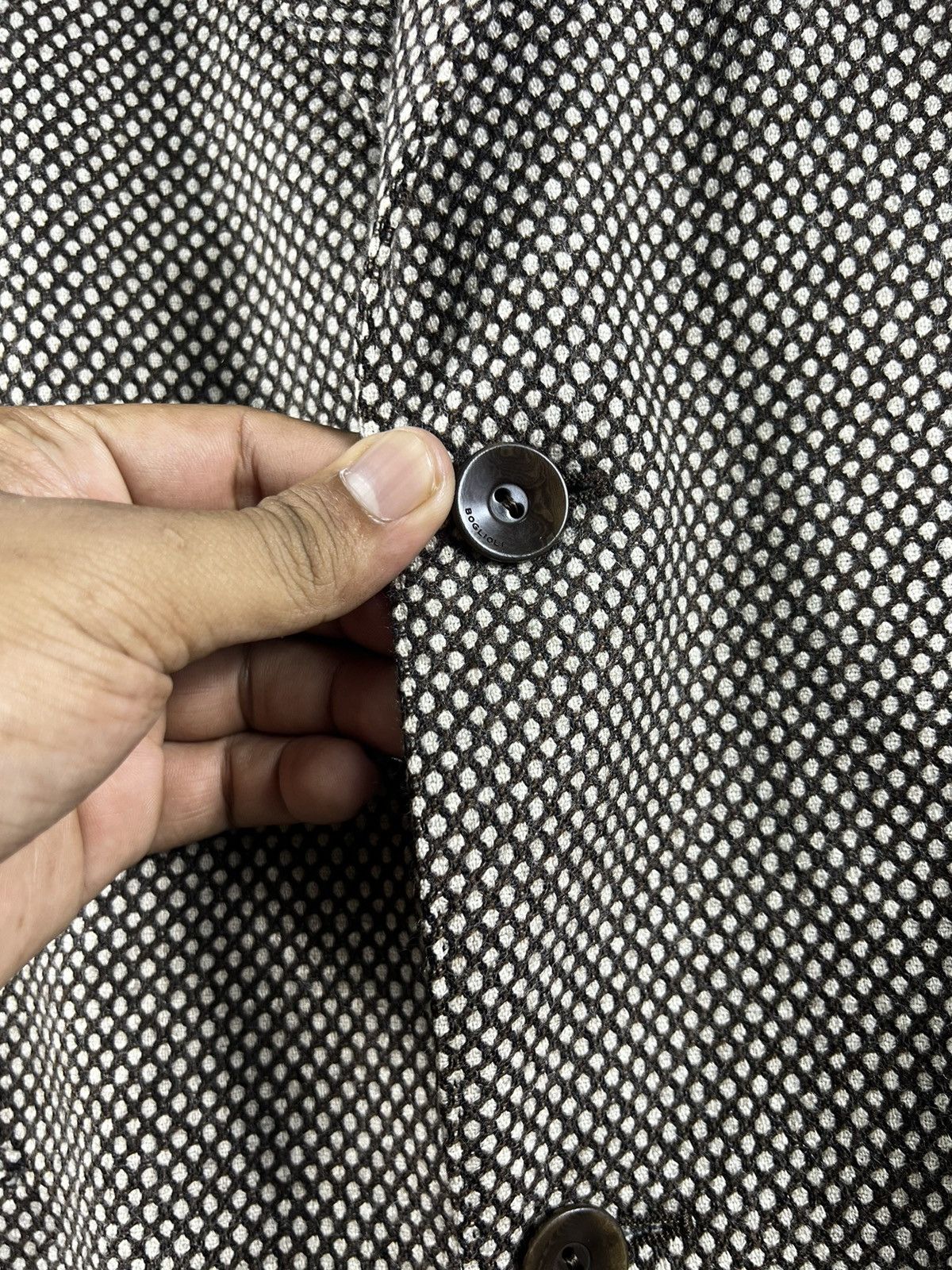 Boglioli 🔥RARE🔥 BOGLIOLI ITALY RETFORD WOOL ABSTRACT HEAVY JACKET Size US S / EU 44-46 / 1 - 5 Thumbnail