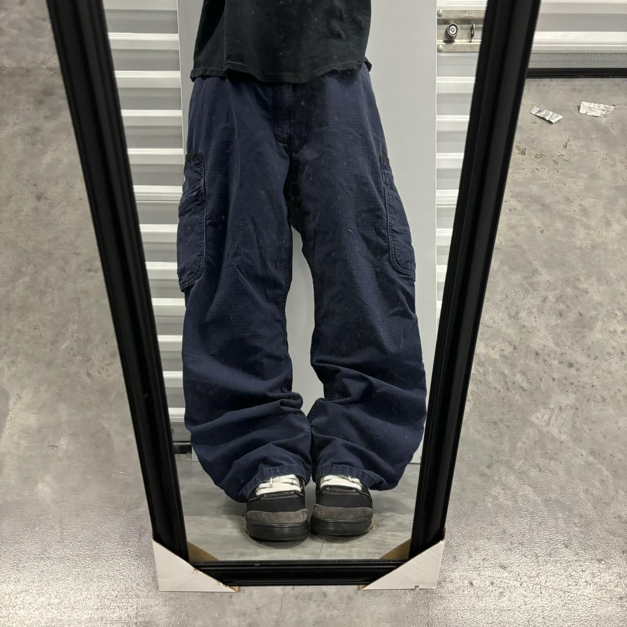 Carhartt × Vintage Crazy Vintage Y2K/2000s Baggy Navy Blue Carhartt Skater Style Cargo Pants! Size US 38 / EU 54 - 1 Thumbnail
