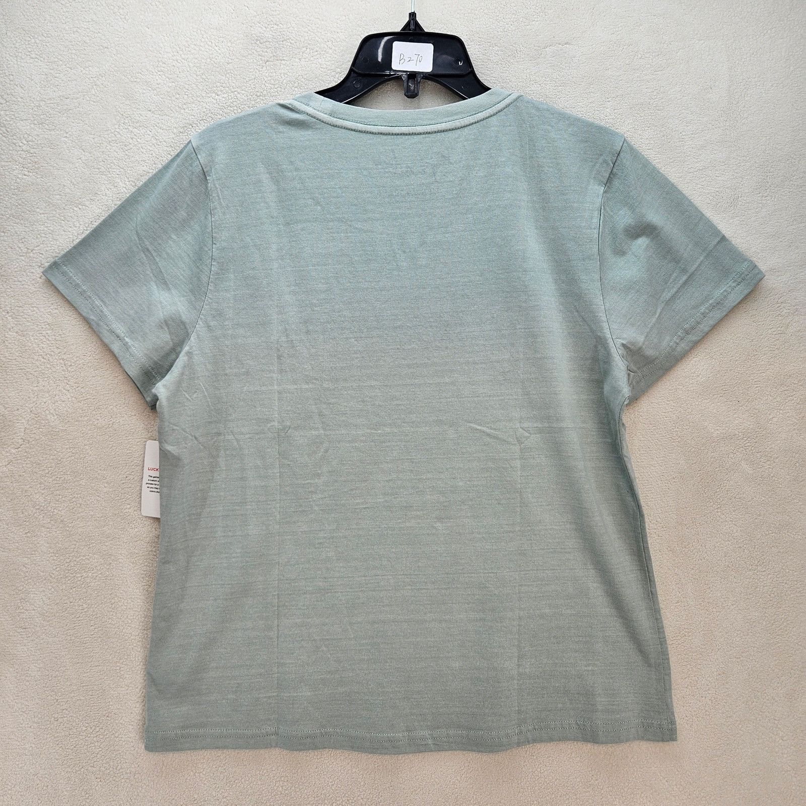 Lucky Brand LUCKY BRAND X FENDER WOMEN'S LARGE MINT BLUE TSHIRT EMBROID Size L / US 10 / IT 46 - 5 Thumbnail