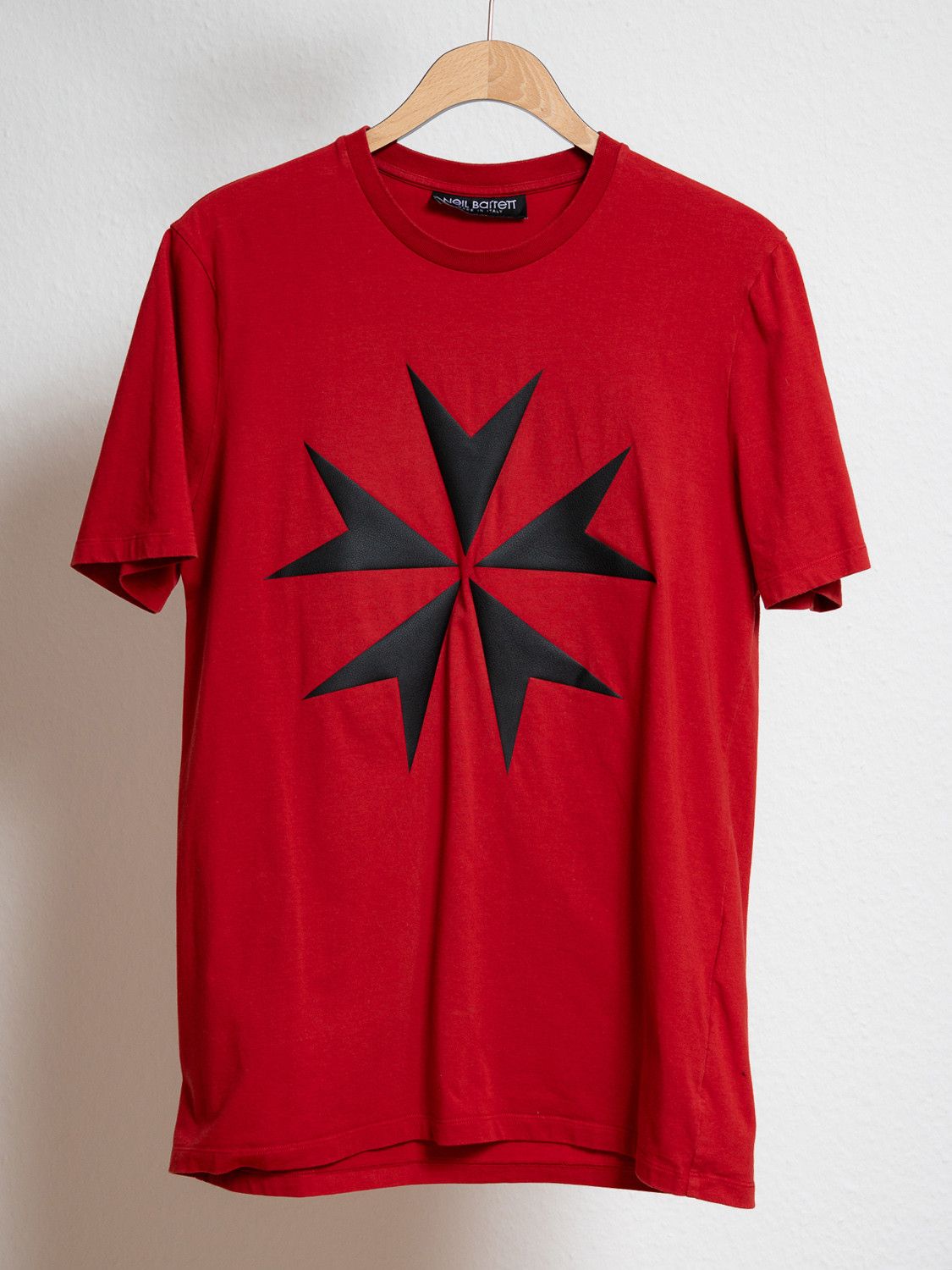 Neil Barrett Military Star Tee Red M