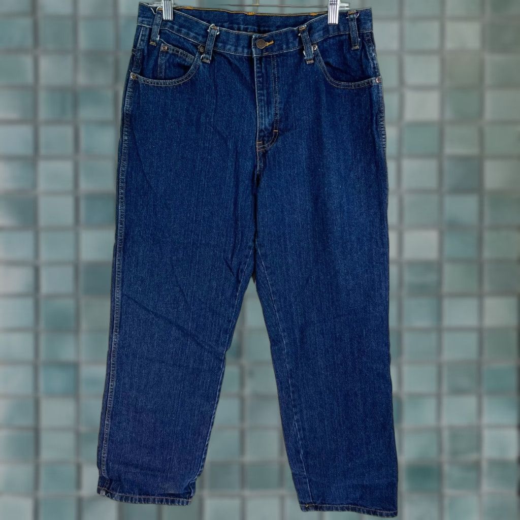 Dickies VINTAGE Dickies 90s Distressed Denim Jeans Mens Size 33 x 32 Blue Regular Fit Size US 33 - 1 Thumbnail