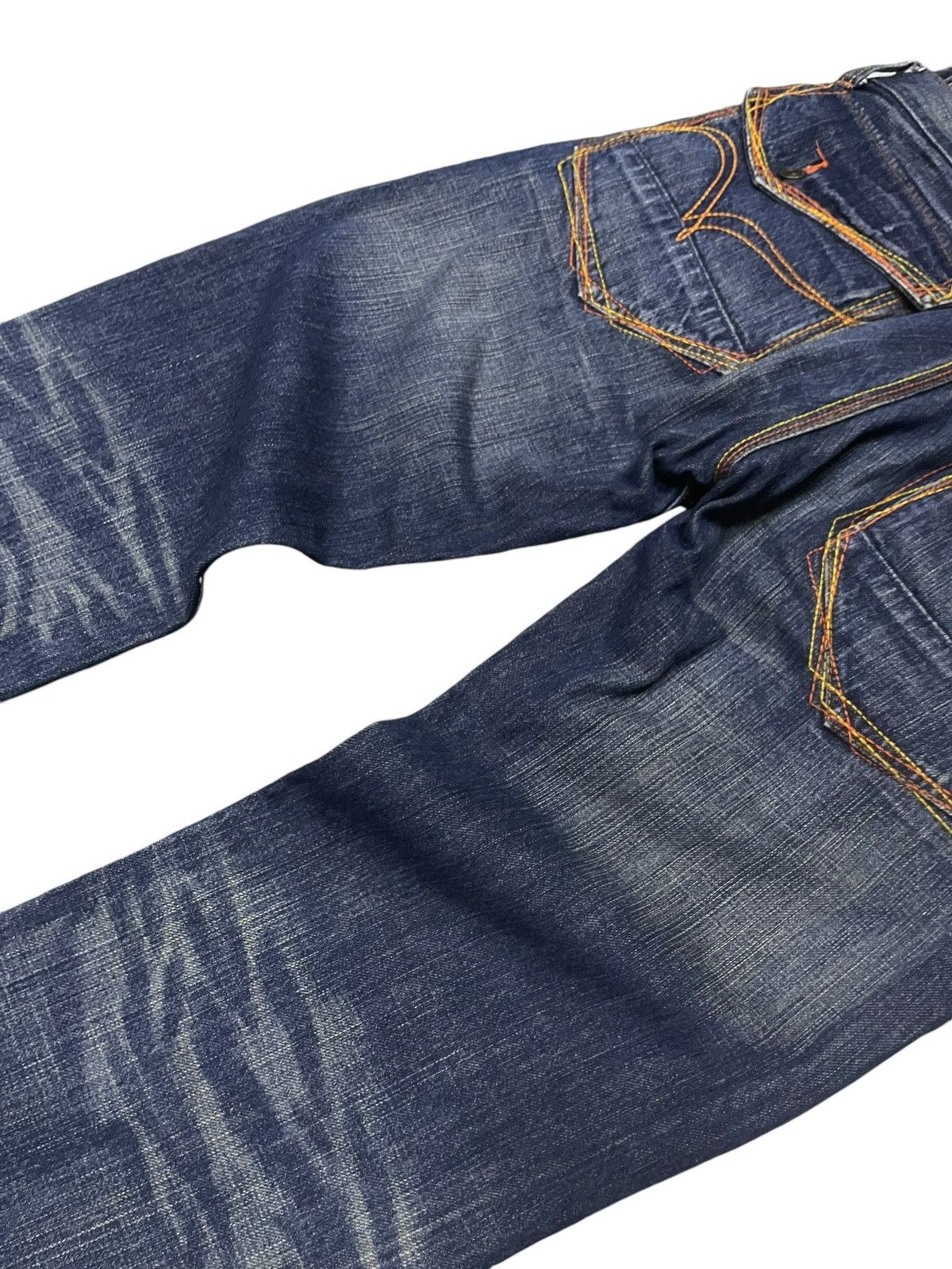 PPFM × Shellac × semanticdesign Rush Hour Japan Double Waist Contrast Heavy Stitch Jeans Size US 30 / EU 46 - 6 Thumbnail
