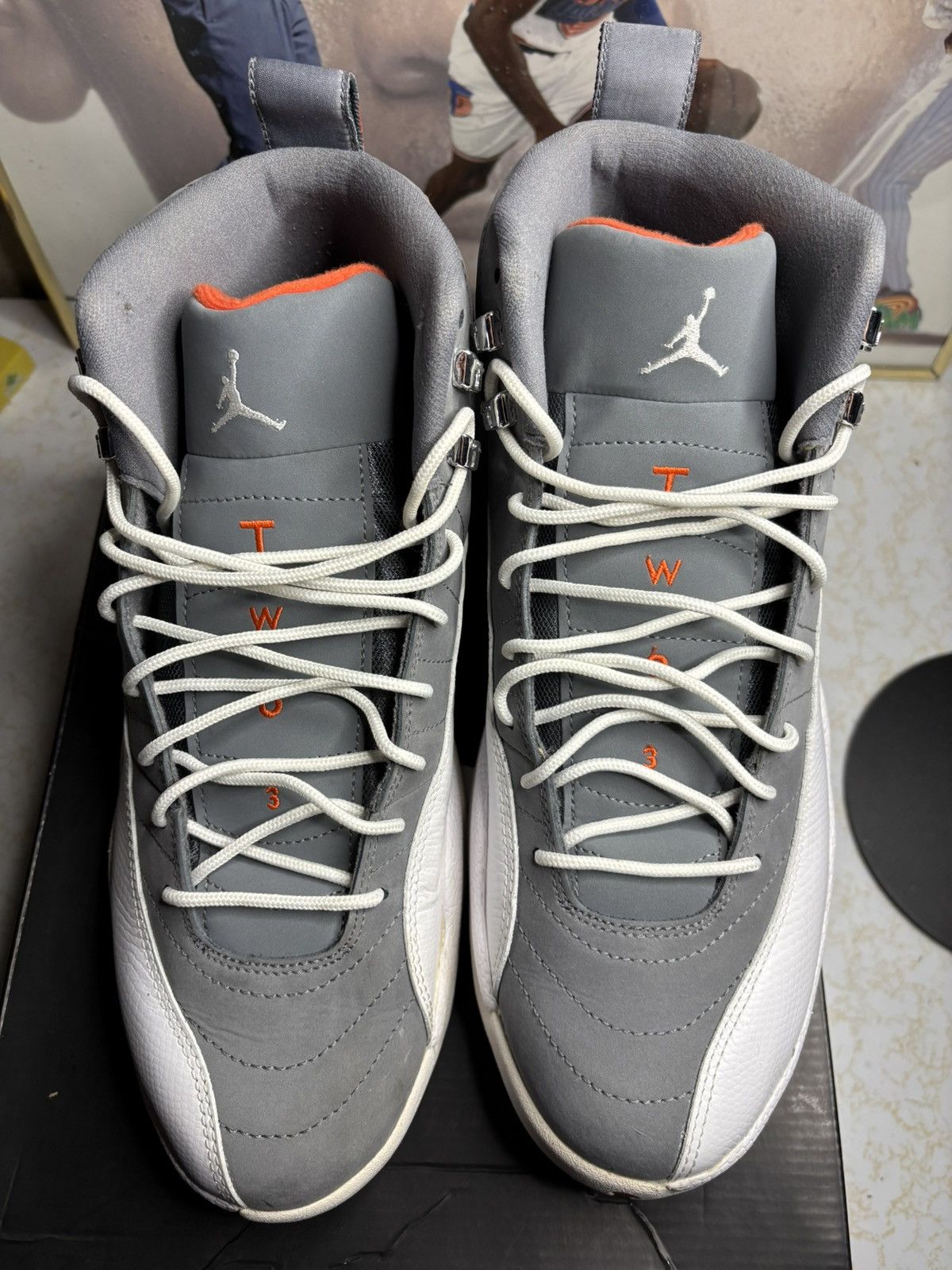 Jordan Brand Air Jordan 12 Retro Cool Grey 2012 Size US 12 / EU 45 - 2 Thumbnail