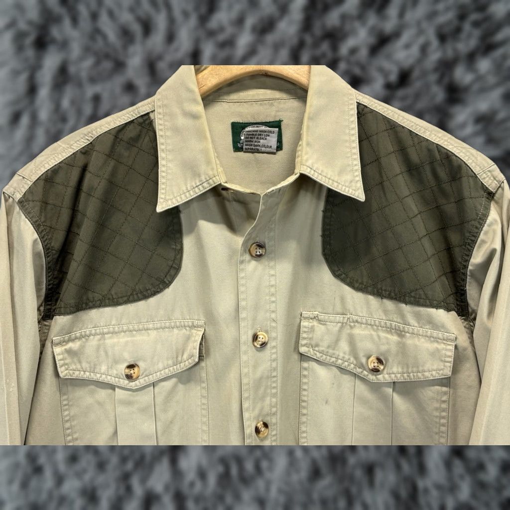 Vintage VINTAGE Cabela’s Shirt Men’s XL Tan Button-Up Shoulder Patches 2 Pocket READ 90s Outdoor Mens Size US XL / EU 56 / 4 - 1 Thumbnail