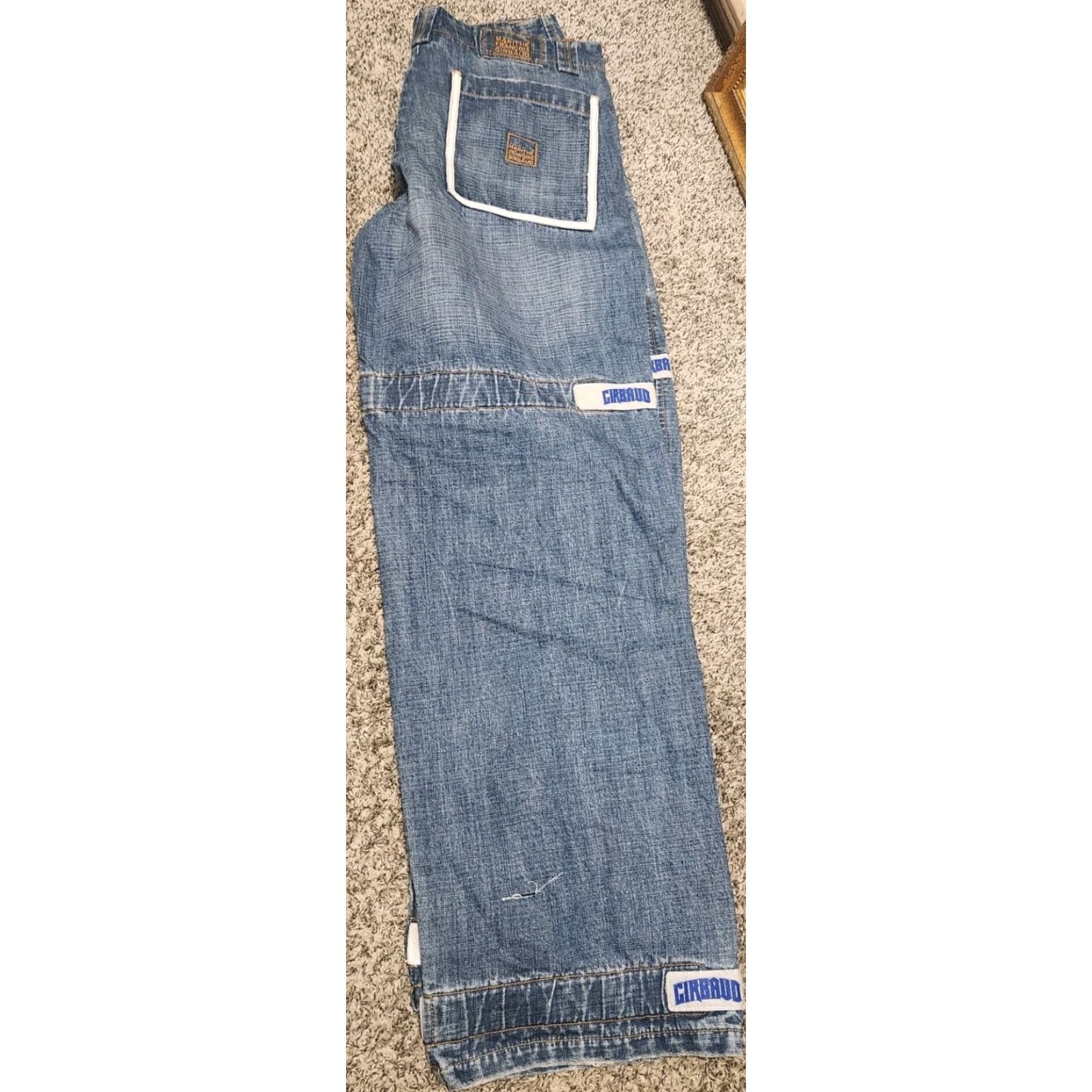 Vintage VINTAGE Girbaud Jeans Men 34x32 Y2K Hip Hop Baggy Strap MFG Size US 34 / EU 50 - 3 Thumbnail