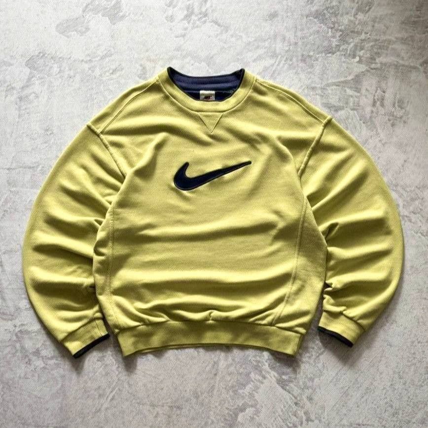 90s Nike Vintage Retro Oversized Sweatshirt Big Swoosh Logo