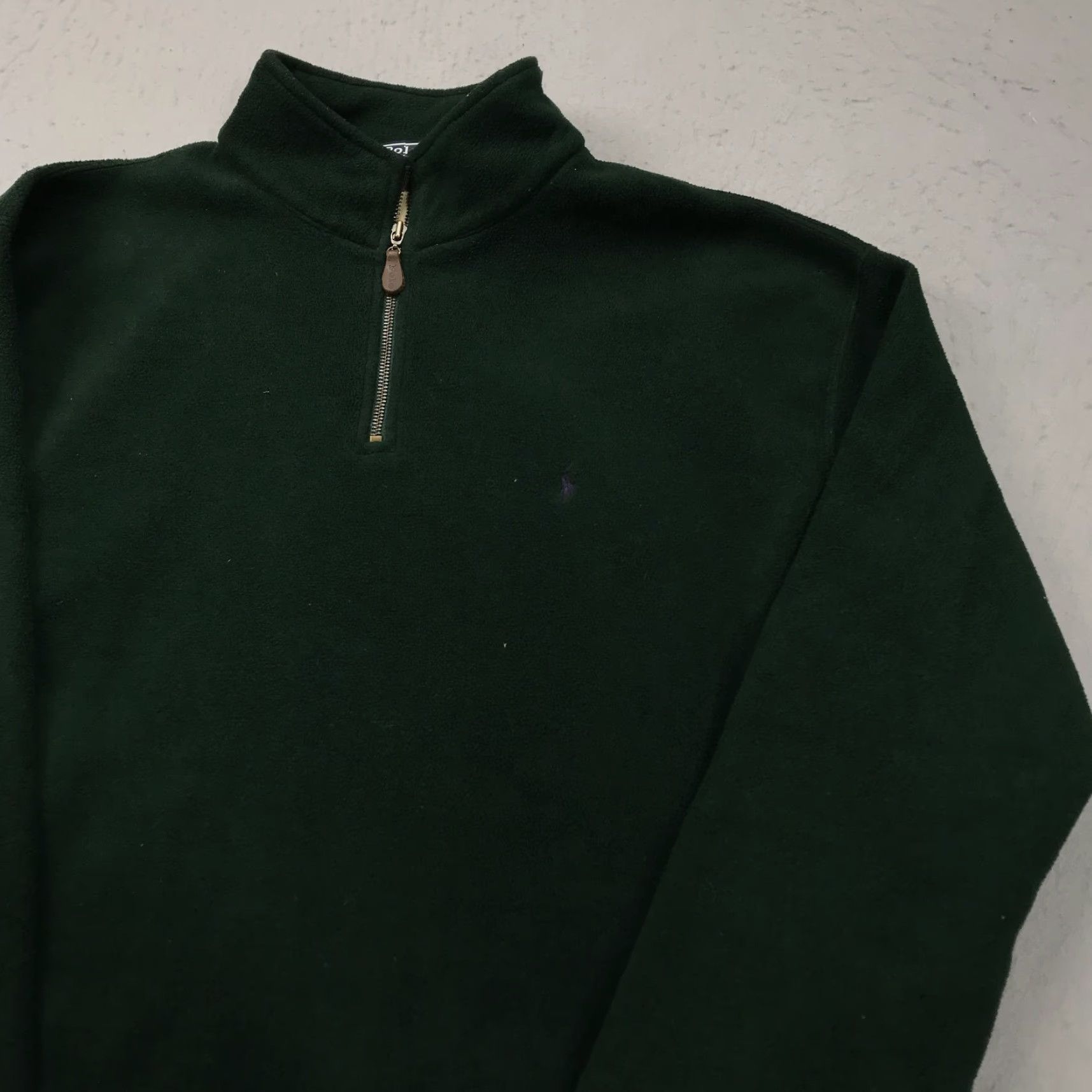 Polo Ralph Lauren VINTAGE Polo Ralph Lauren Jacket Mens XL Green 1/4 Zip Pony 90s Polo Ralph Lauren Jacket Mens XL Green 90s 1/4 Zip Pony Size US XL / EU 56 / 4 - 3 Thumbnail