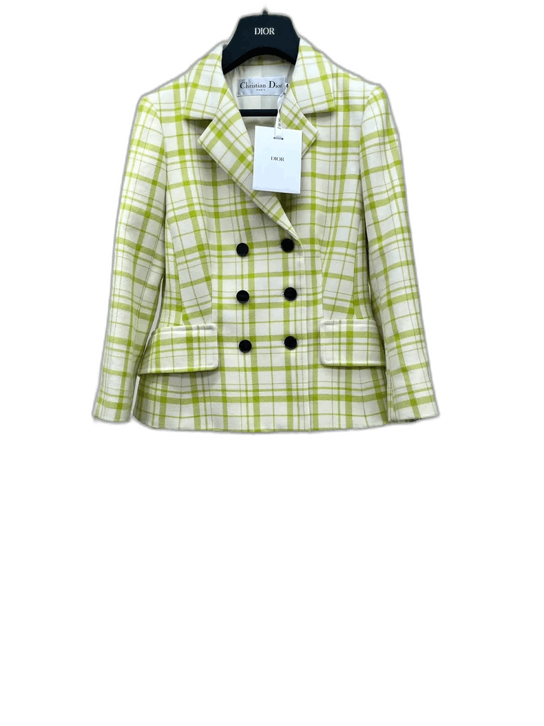 Dior Dior Green Plaid Suit Jacket Size US S / EU 44-46 / 1 - 1 Thumbnail