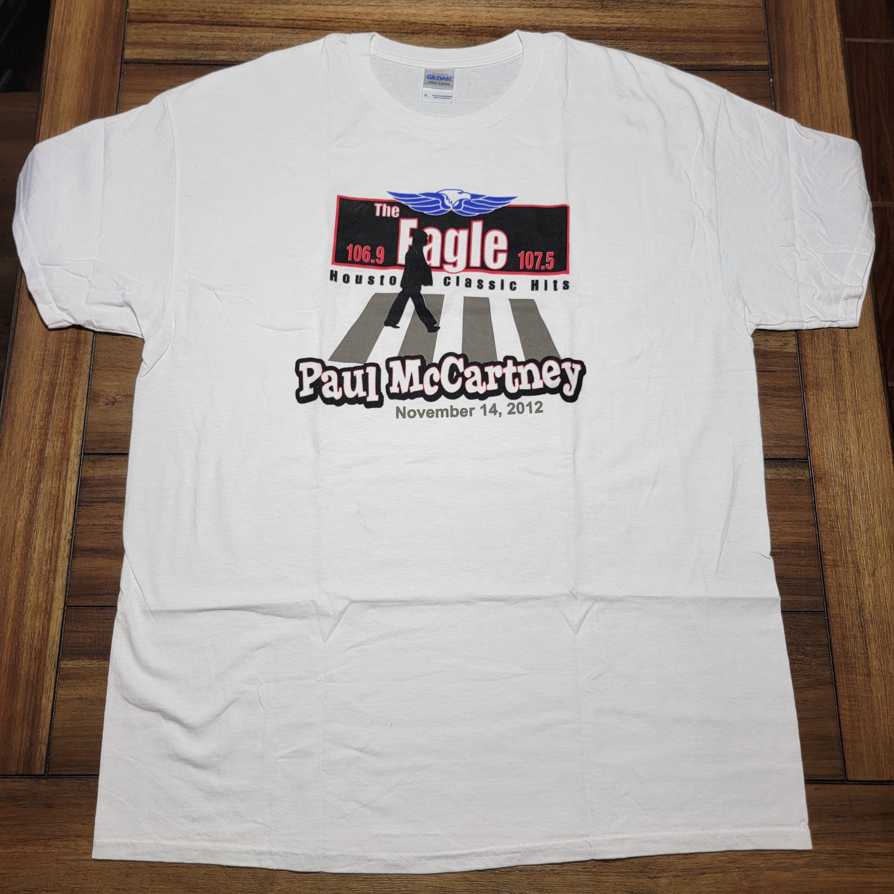 Gildan Houston's Eagle Paul McCartney Promo Nov 2012 SS Tee - XL Size US XL / EU 56 / 4 - 1 Thumbnail