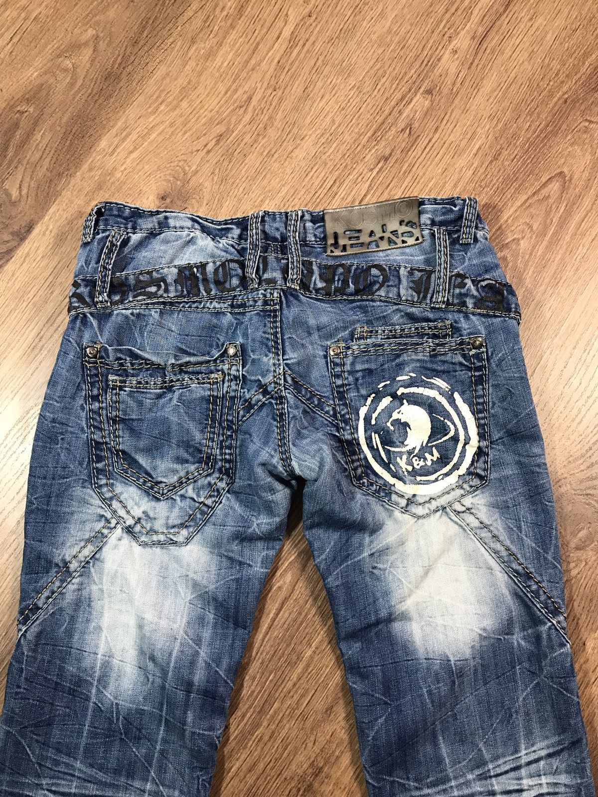 Japanese Brand Vintage Kosmo Lupo Distressed Denim Pants Size US 34 / EU 50 - 14 Thumbnail