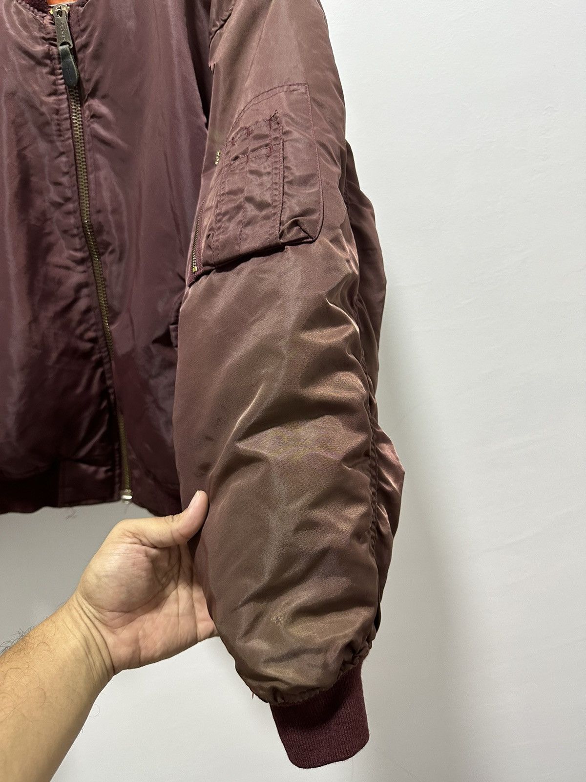 Alpha Industries Vintage Alpha Industries Ma-1 Flight Jacket Design Size US L / EU 52-54 / 3 - 7 Thumbnail
