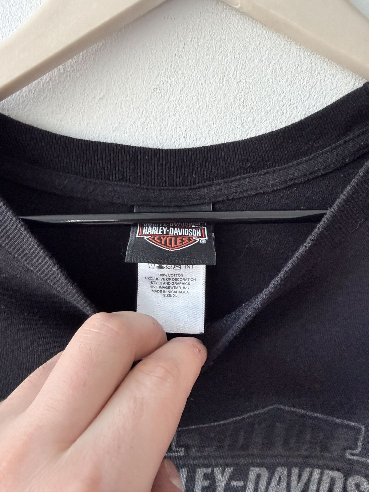 Harley Davidson Vintage 2015 Harley Davidson Police Girl T Shirt Size US XL / EU 56 / 4 - 11 Thumbnail