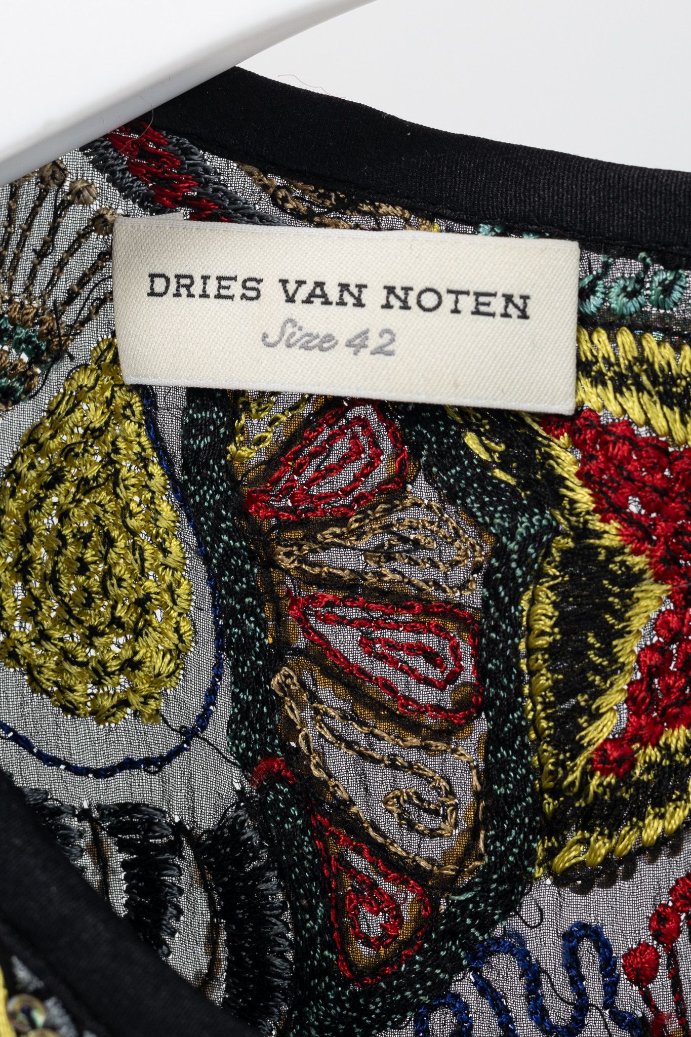 Dries Van Noten Dries Van Noten SS/15 Runway Beaded Sleeveless Hi-Lo Top Size S / US 4 / IT 40 - 4 Thumbnail