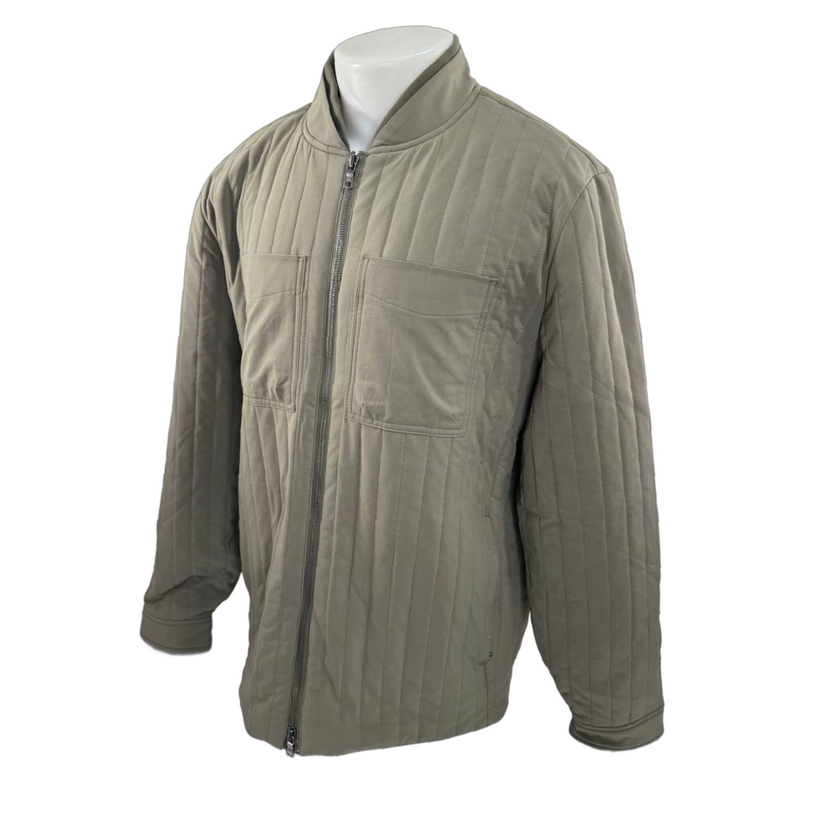 Rhone Rhone Quilted Full Zip Mens XXL Lined Jacket Olive - 2XL | MH Style, Regular Fit, Poly Blend | Mens Jacket US Standard Size 2XL Size US XXL / EU 58 / 5 - 1 Thumbnail