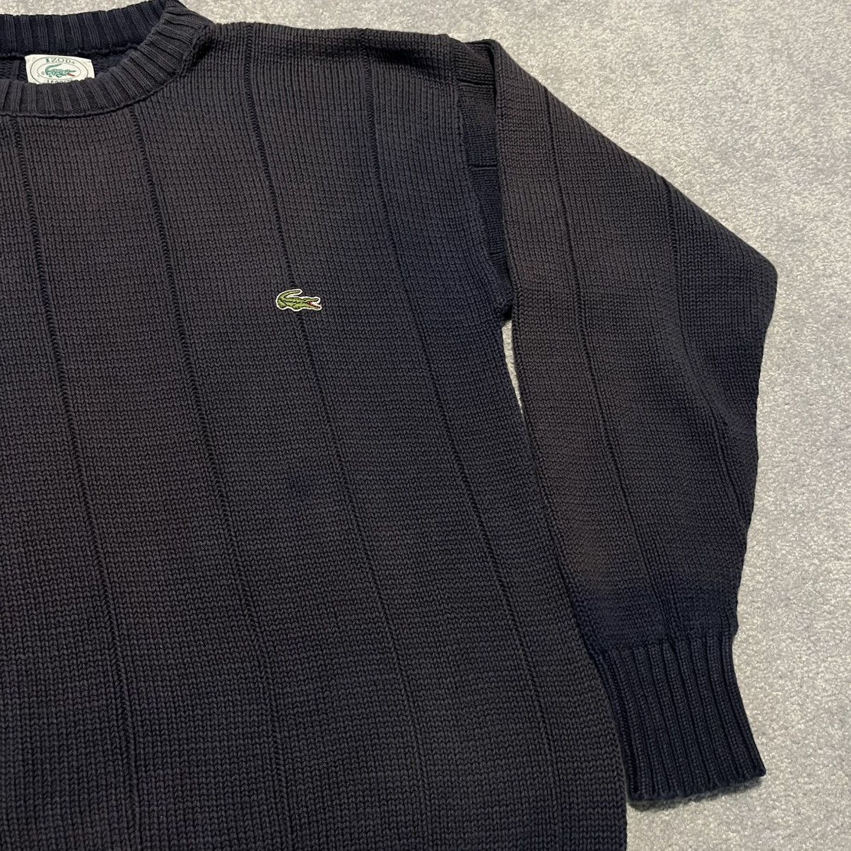 Lacoste Vintage 90s Izod Lacoste Faded Navy Small Basic Logo Sweater Size US L / EU 52-54 / 3 - 3 Thumbnail