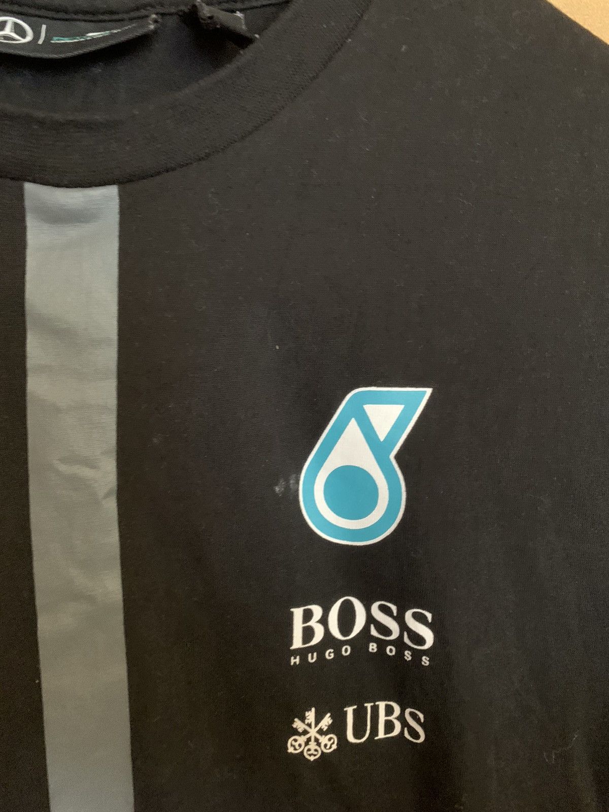 Hugo Boss × Mercedes-Benz Mercedes AMG Petronas F1 black Formula1 T-shirt short sleeve Size US S / EU 44-46 / 1 - 4 Thumbnail