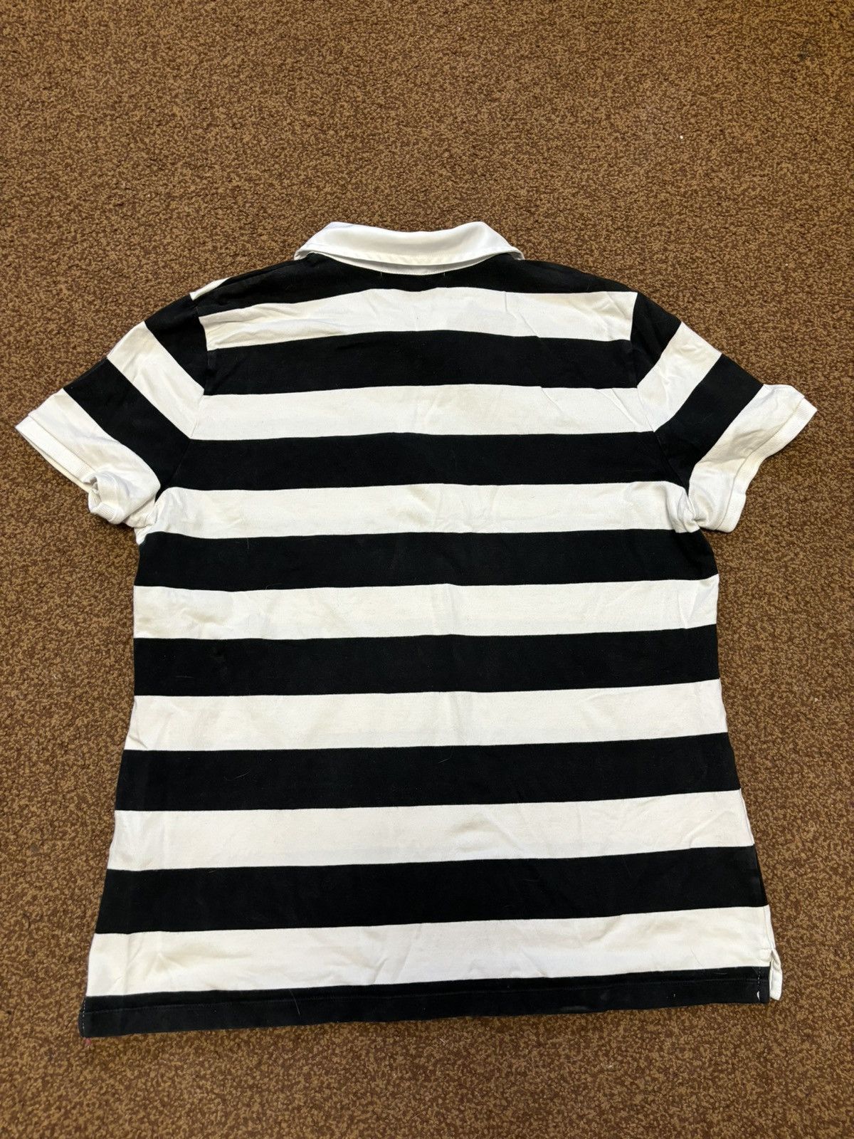 Polo Ralph Lauren × Vintage Vintage Polo Ralph Lauren Stripped Polo Shirt Size M / US 6-8 / IT 42-44 - 6 Thumbnail