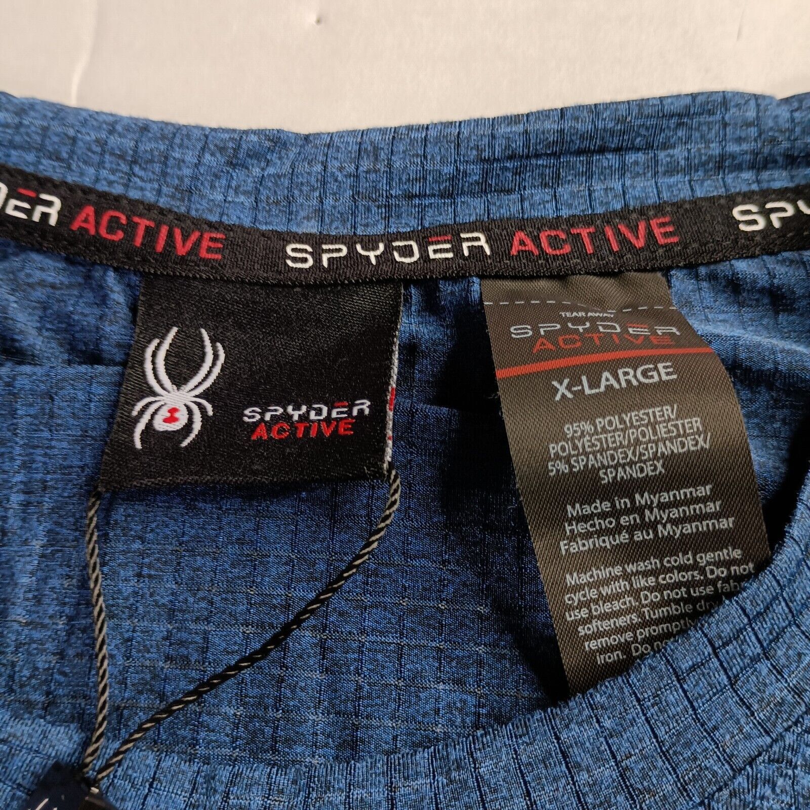 Spyder Spyder Active Shirt Men's XL Blue Stretch Performance Tee Size US XL / EU 56 / 4 - 3 Thumbnail