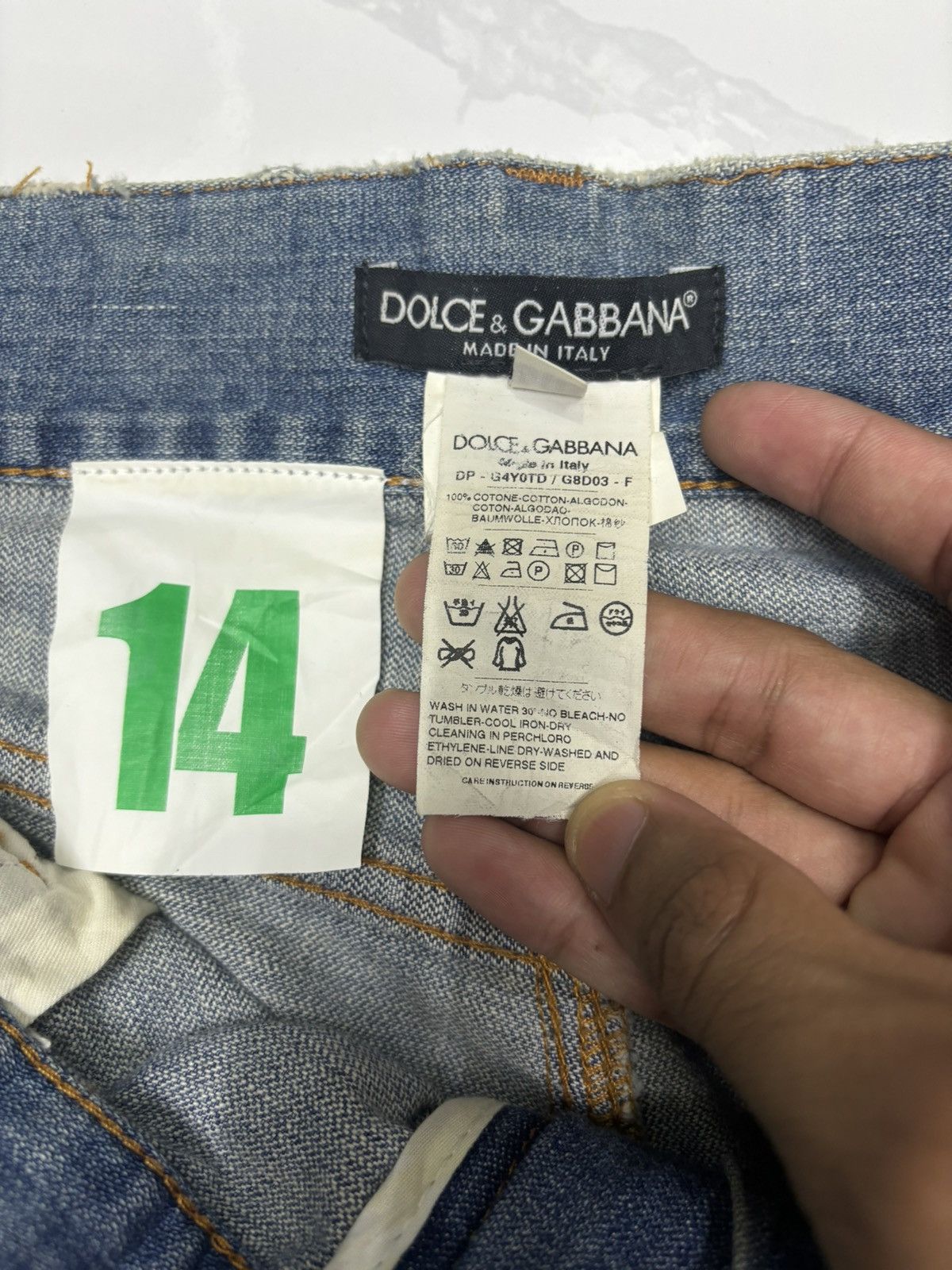 Dolce & Gabbana DOLCE & GABBANA RUSTY DISTRESSED RIPS DENIM JEANS Size US 34 / EU 50 - 10 Thumbnail