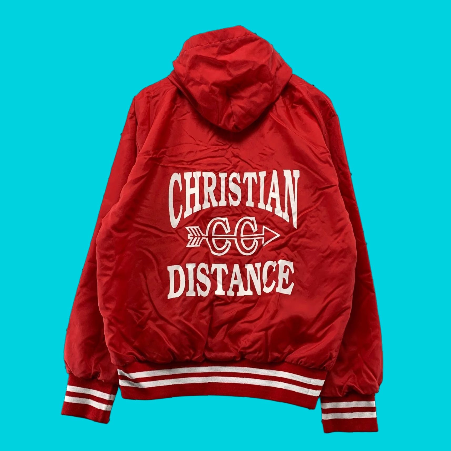 Vintage VINTAGE Don Alleson Windbreaker Pullover Hoodie Arrow Red Large Men Size US L / EU 52-54 / 3 - 1 Thumbnail