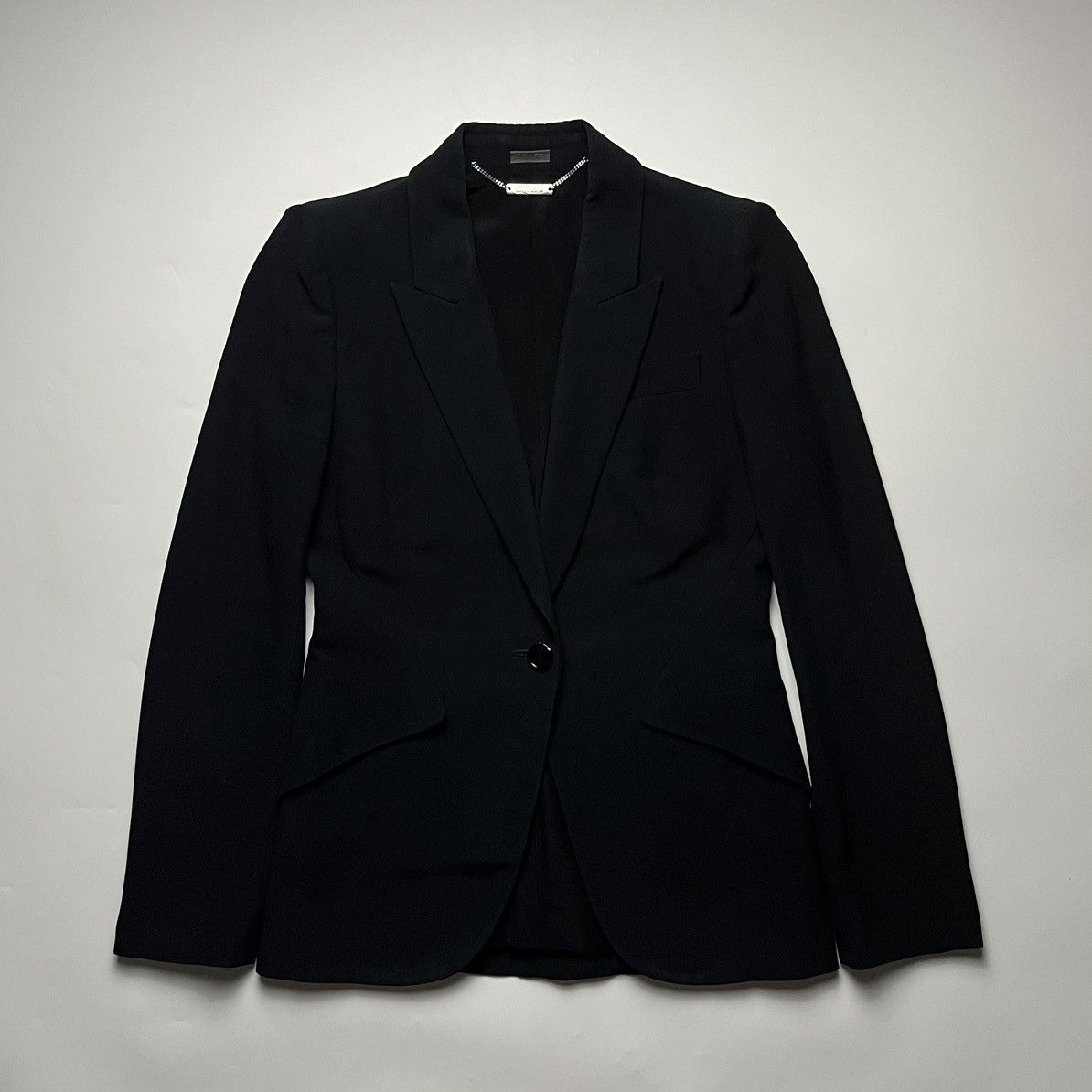 Alexander McQueen Alexander McQueen 2016 Leaf Crepe Single-Breasted Blazer Size L / US 10 / IT 46 - 1 Thumbnail