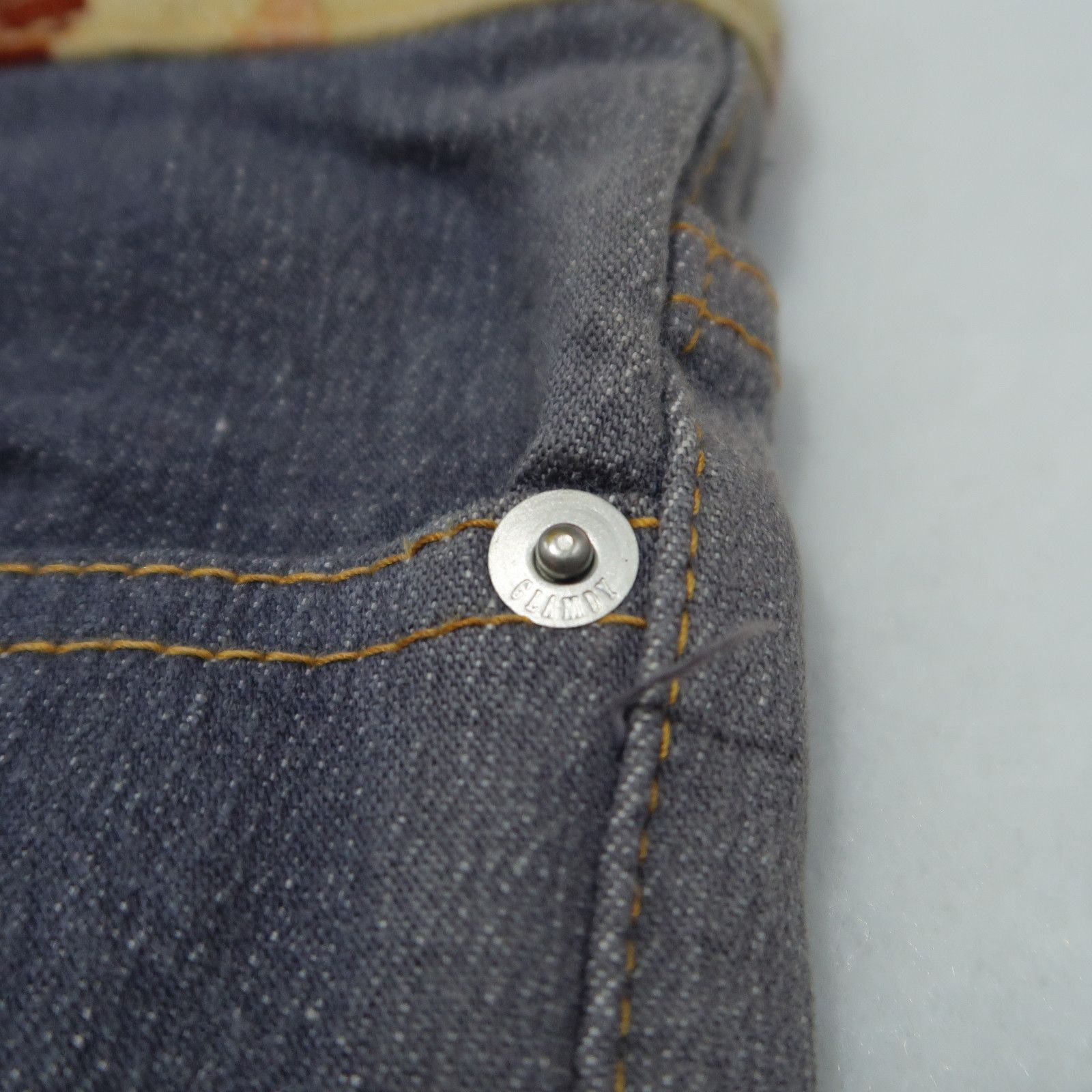 Japanese Brand 1990s Vintage Glamdy Karakuri Tamashii Boro Denim Floral Size US 30 / EU 46 - 5 Thumbnail