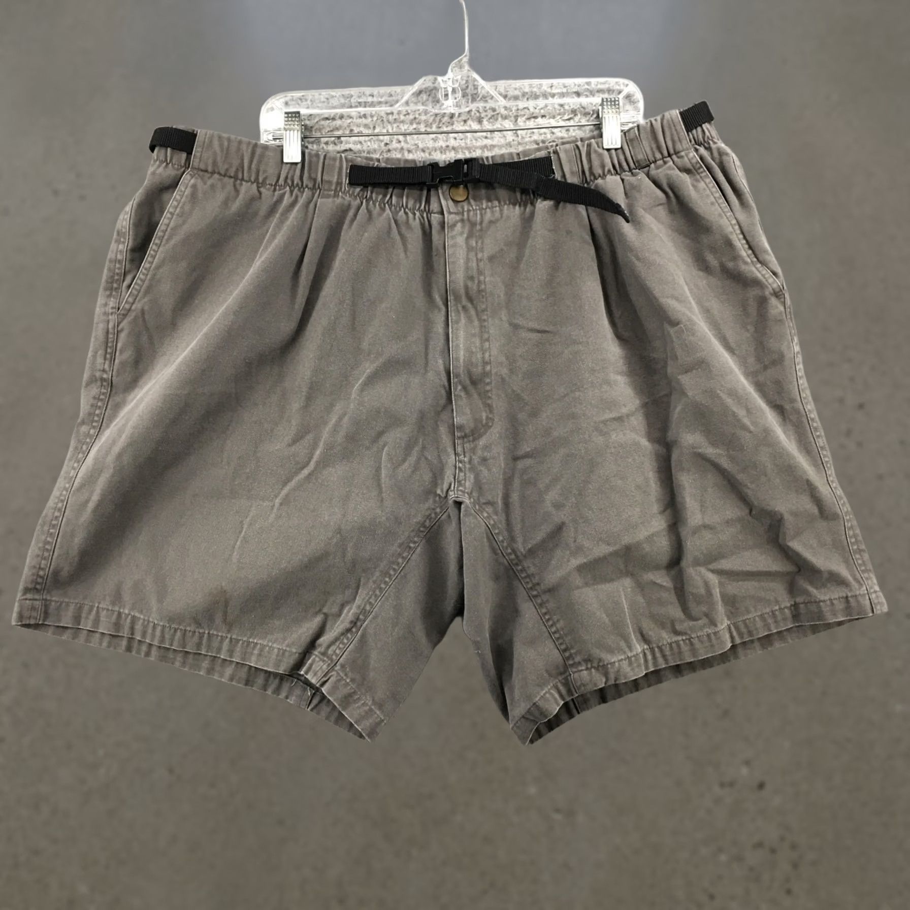 Vintage Woolrich Loden Hiking Short Mens 2XL Gray Mid Rise Zip Fly Belted Cotton 3038 Size US 39 - 1 Thumbnail