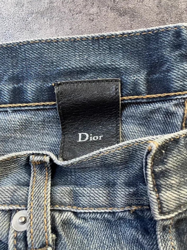 Dior Dior Light blue fault line water-washed rippled distressed Size US 28 / EU 44 - 7 Thumbnail
